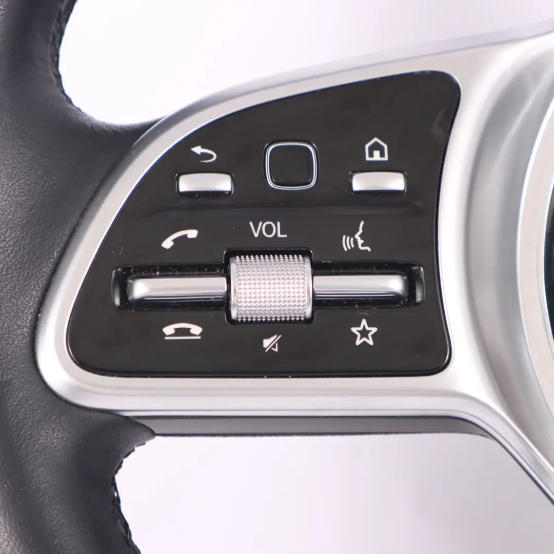  Steering Wheel Mercedes C118 W177 Black Leather Multifunction Paddle Shift - SKU A0004605804 - Part number A0004605804