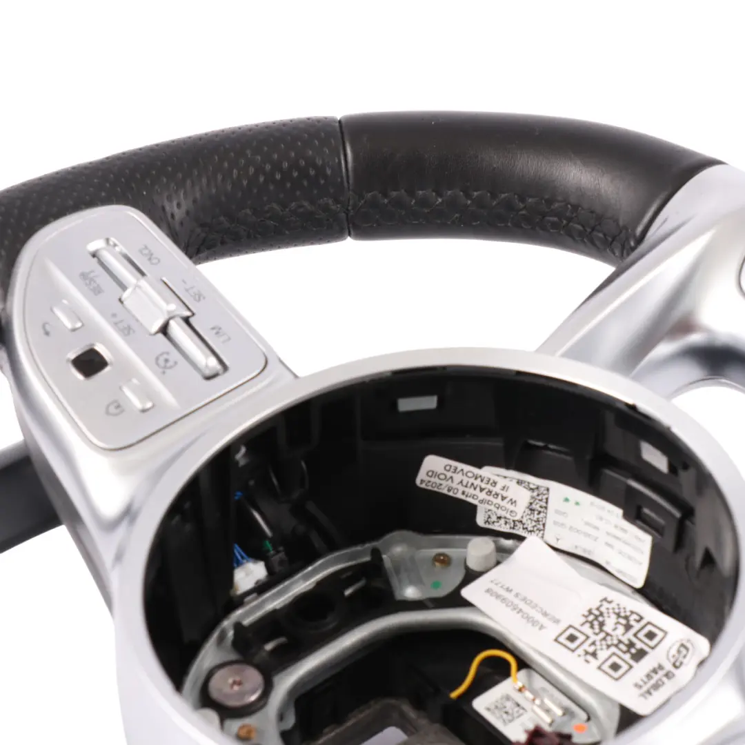  Steering Wheel Mercedes W177 V177 AMG Black Leather Paddle Shift - SKU A0004609908 - Part number A0004609908