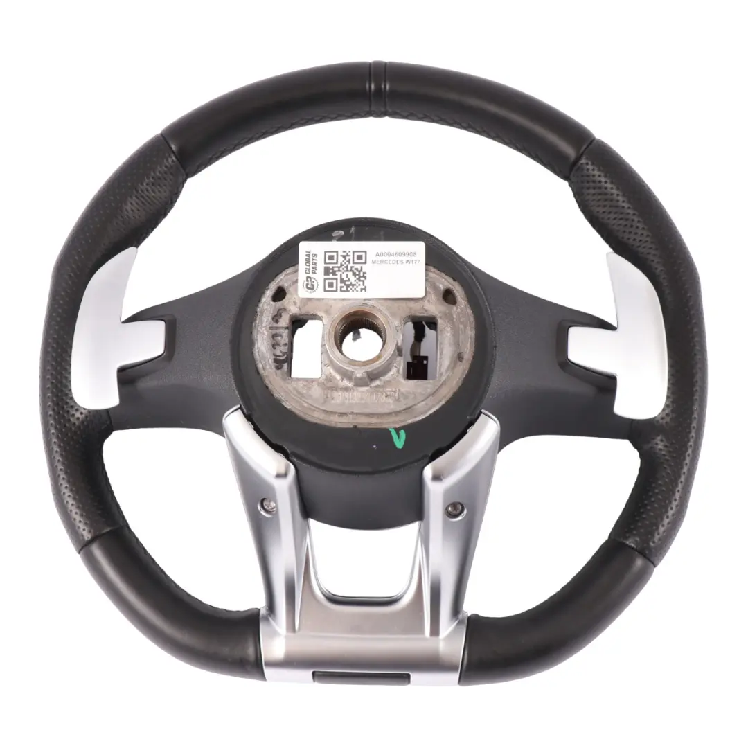 Negro Cuero Palanca de cambio para Volante Mercedes W177 V177 AMG con número de pieza A0004609908 Volante Mercedes W177 V177 AMG Negro Cuero Palanca de cambio - SKU A0004609908 - Número de pieza A0004609908