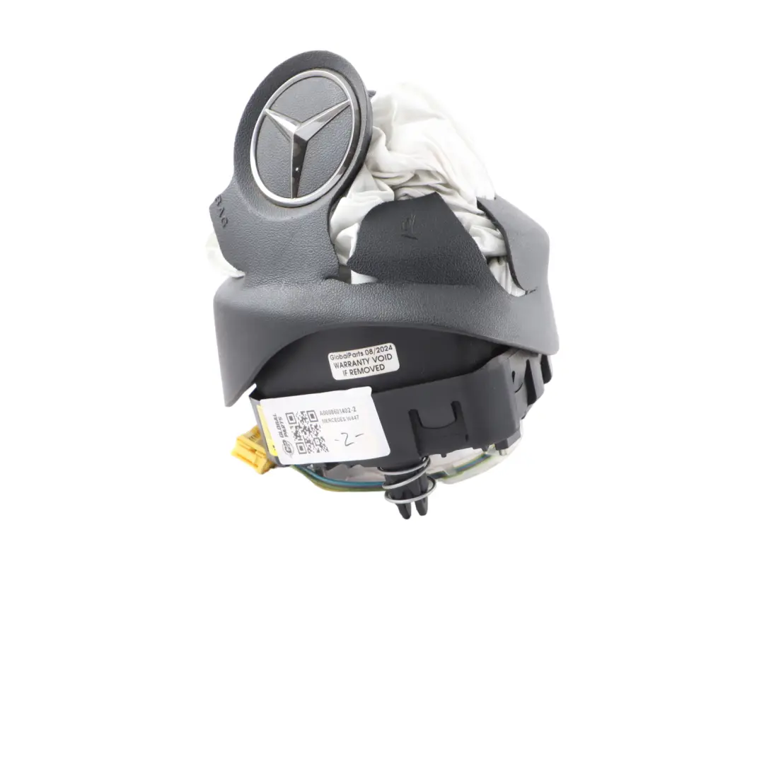Steering Wheel Driver Air Module Damaged to Mercedes Vito W447 with Part number A0008601402 Mercedes Vito W447 Steering Wheel Driver Air Module Damaged - SKU A0008601402-2 - Part number A0008601402