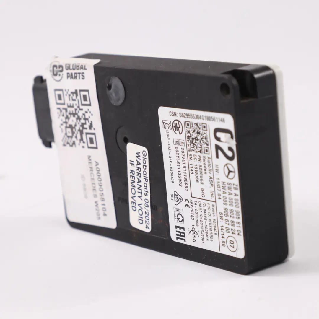  Unidad radar Mercedes W176 W205 C253 Sensor parachoques delantero - SKU A0009058104 - Número de pieza A0009058104