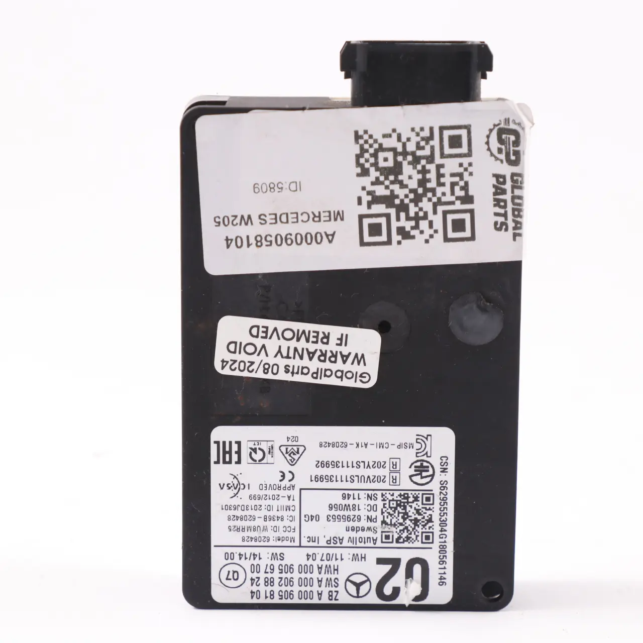 Unità radar Mercedes W176 W205 GLC C253 Sensore paraurti anteriore A0009058104