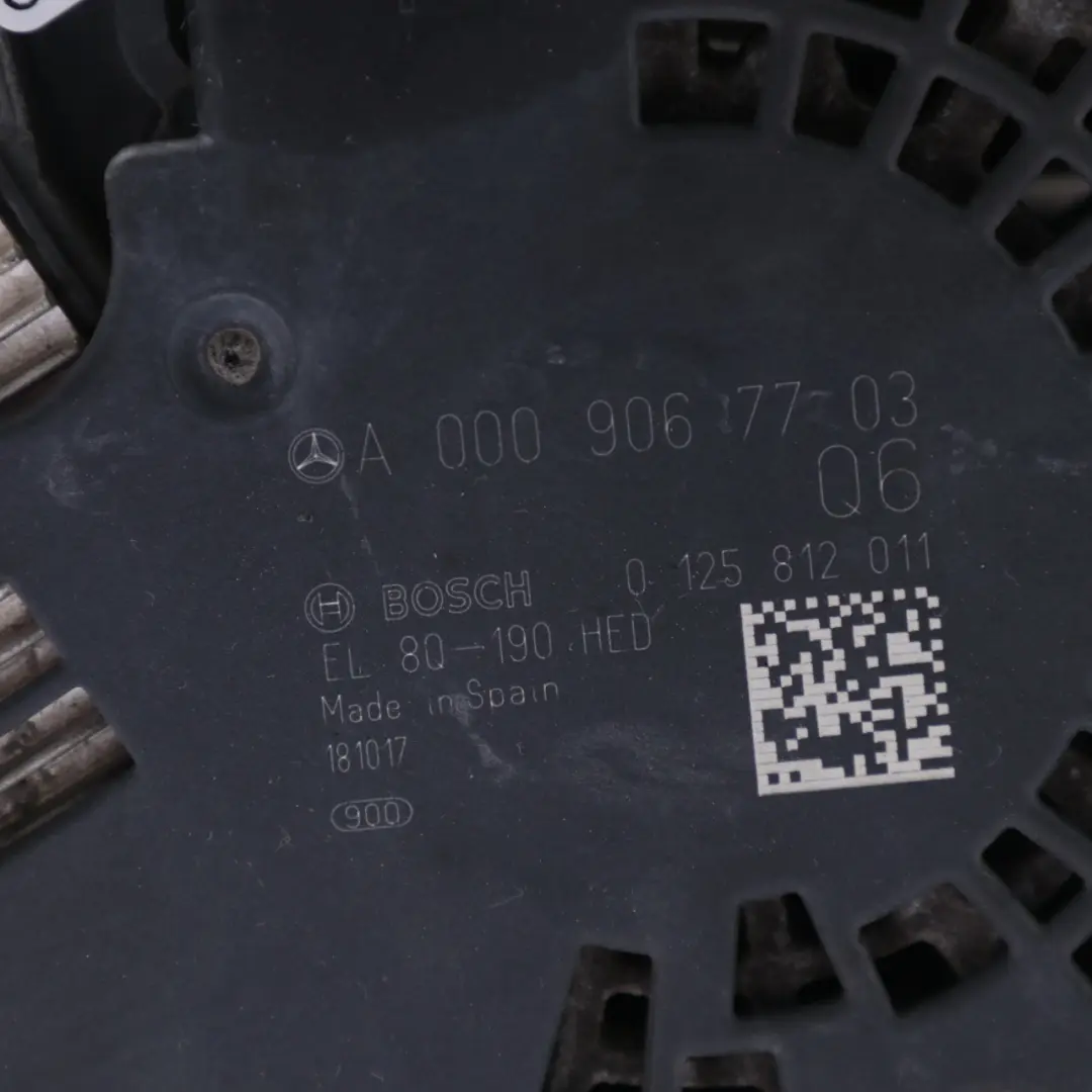 Mercedes W213 M274 Benzyna Silnik Alternator Generator - SKU A0009067703 - Numer Części A0009067703