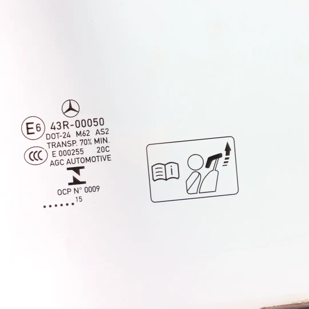 Mercedes CLA C117 Coupe Glass Window Fixed Rear Door Left N/S AS2 - SKU A1177300118 - Part number A1177300118