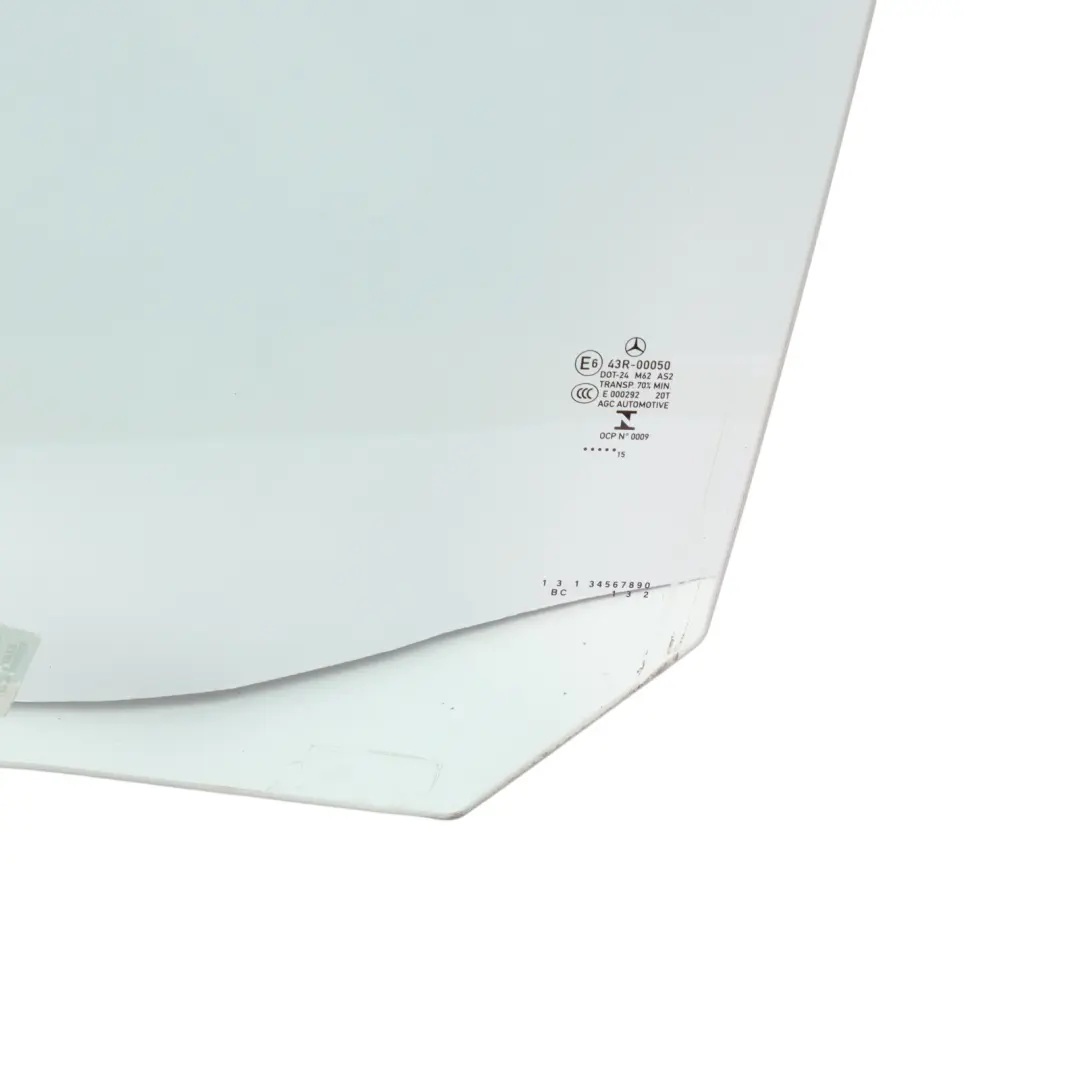 Mercedes C117 Puerta Trasera Ventana Cristal Izquierda Verde AS2 - SKU A1177350110 - Número de pieza A1177350110