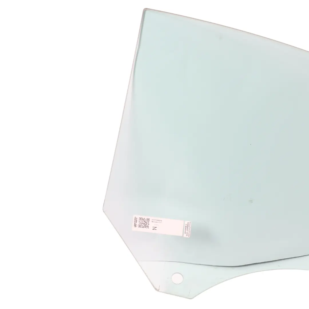 Mercedes C117 Rear Door Window Glass Glazing Right O/S Green AS2 - SKU A1177350210 - Part number A1177350210