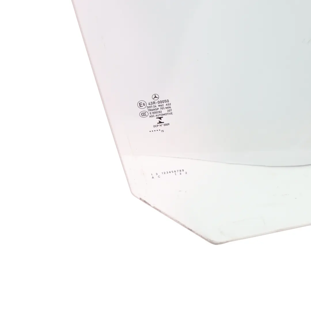 Mercedes C117 Szyba Drzwi Zielona Prawy Tył AS2 - SKU A1177350210 - Numer Części A1177350210