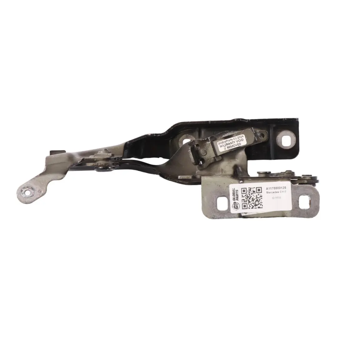 Mercedes CLA C117 Bonnet Hood Hinge Front Left N/S Cosmic Black Metallic - 191 - SKU A1178800128 - Part number A1178800128
