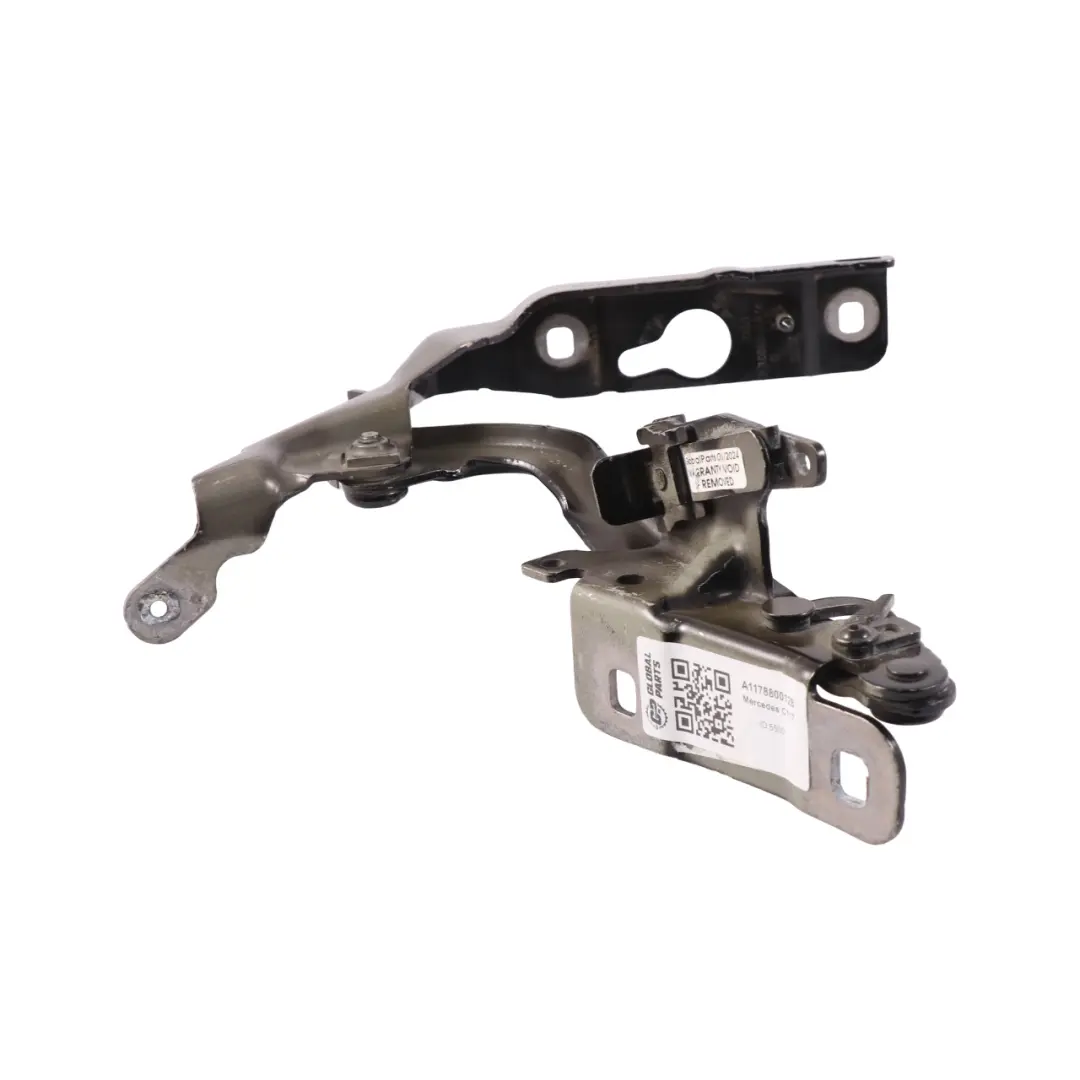 Motorhaubenscharnier vorne links Cosmic Schwarz Metallic - 191 für Mercedes CLA C117 mit Teilenummer A1178800128 Mercedes CLA C117 Motorhaubenscharnier vorne links Cosmic Schwarz Metallic - 191 - SKU A1178800128 - Teilenummer A1178800128