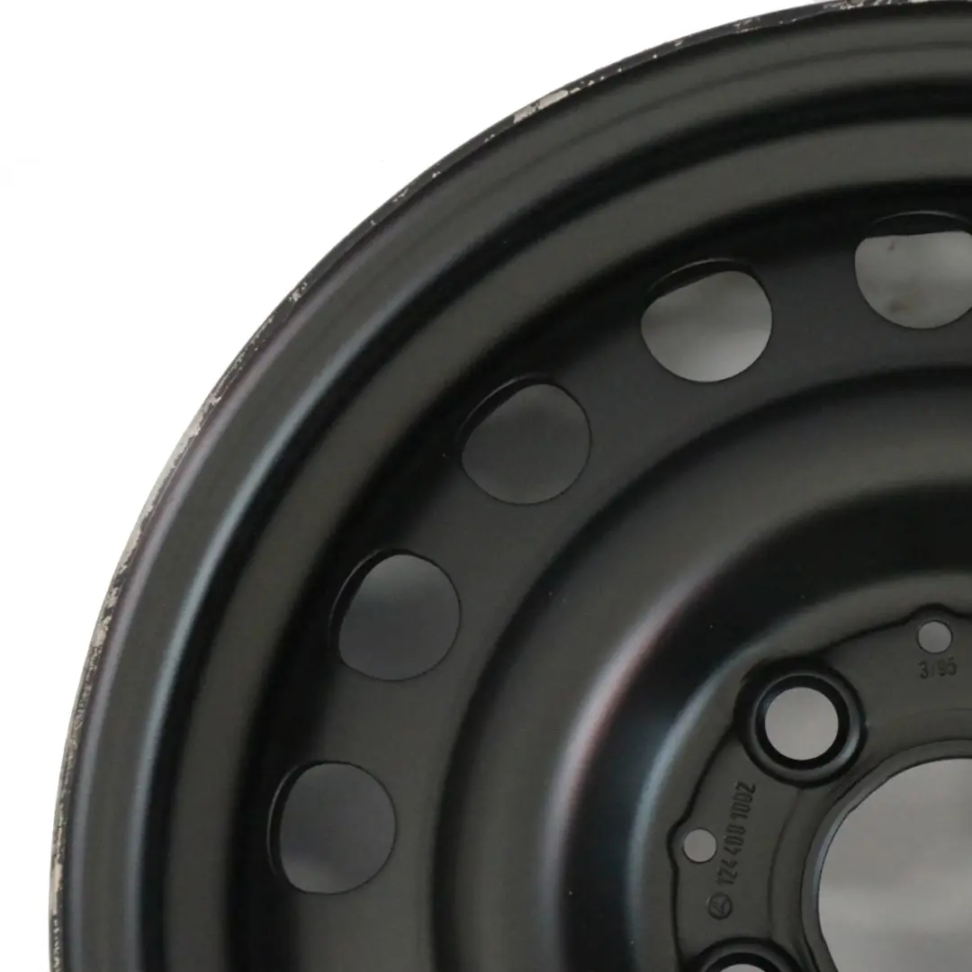 Jante de roue de secours noire en acier R15 6.5J pour Mercedes W124 S124 à propos du numéro de pièce A1244001002 Mercedes W124 S124 Jante de roue de secours noire en acier R15 6.5J - SKU A1244001002-2 - Numéro de pièce A1244001002
