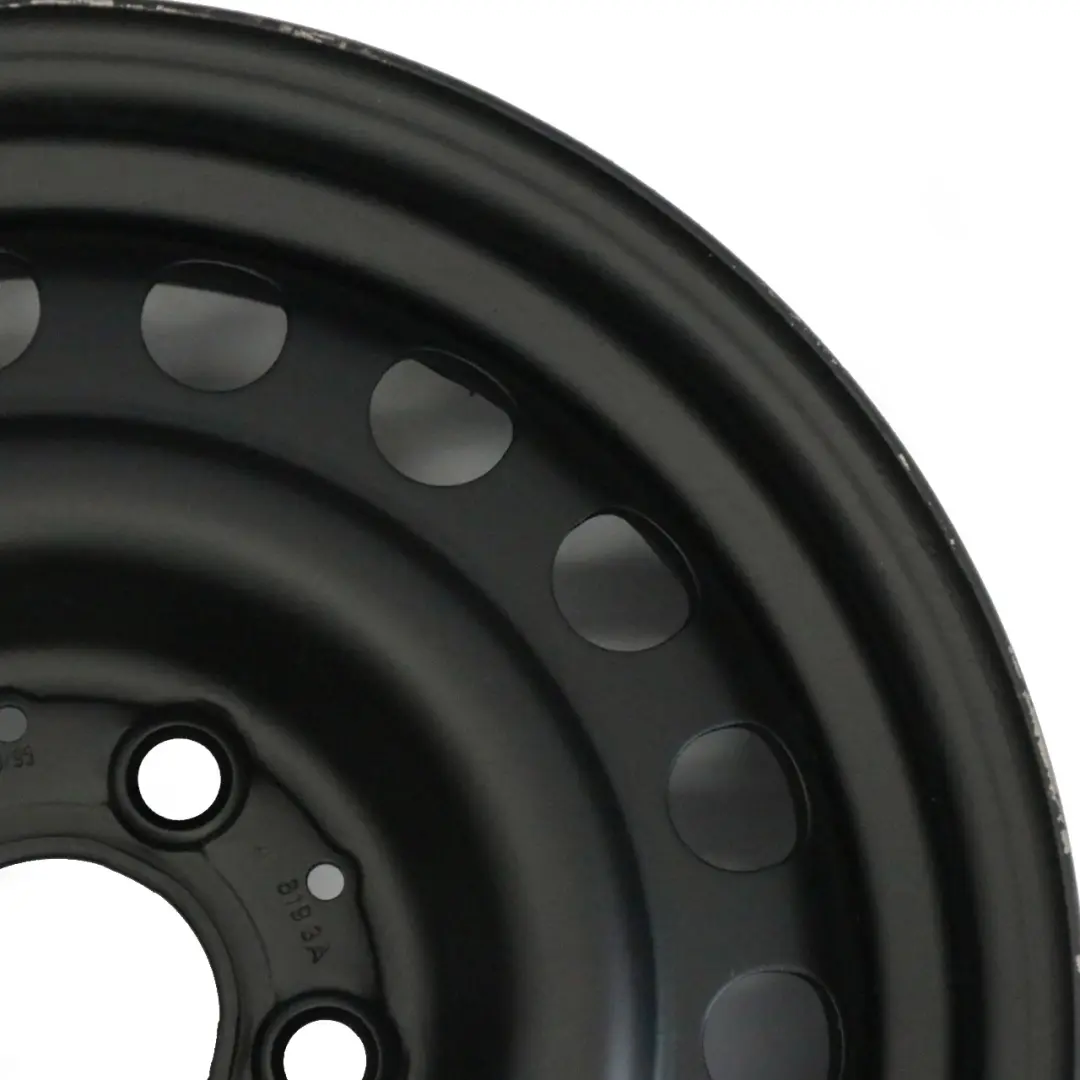 Mercedes W124 S124 Jante de roue de secours noire en acier R15 6.5J - SKU A1244001002-2 - Numéro de pièce A1244001002