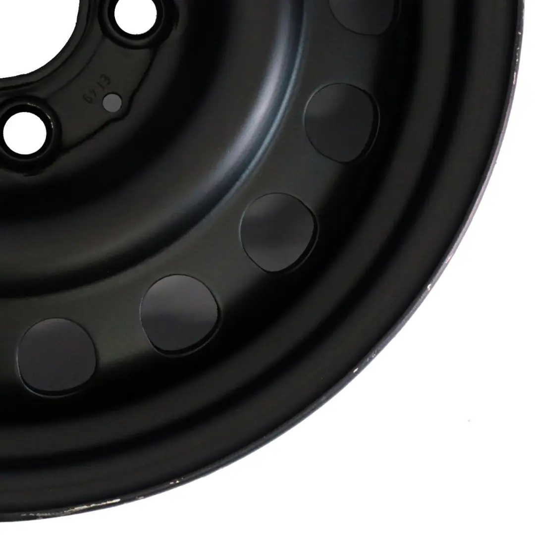 Mercedes W124 S124 Black Spare Wheel Rim Steel R15 6.5J - SKU A1244001002-2 - Part number A1244001002