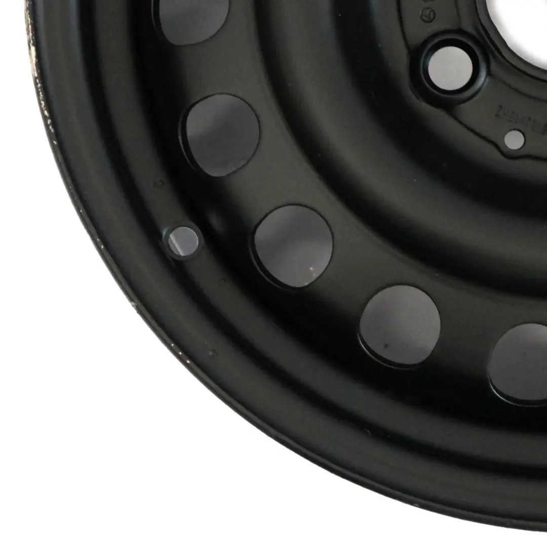 Llanta de repuesto Mercedes W124 S124 Negra Acero R15 6.5J para con número de pieza A1244001002 Llanta de repuesto Mercedes W124 S124 Negra Acero R15 6.5J - SKU A1244001002-2 - Número de pieza A1244001002