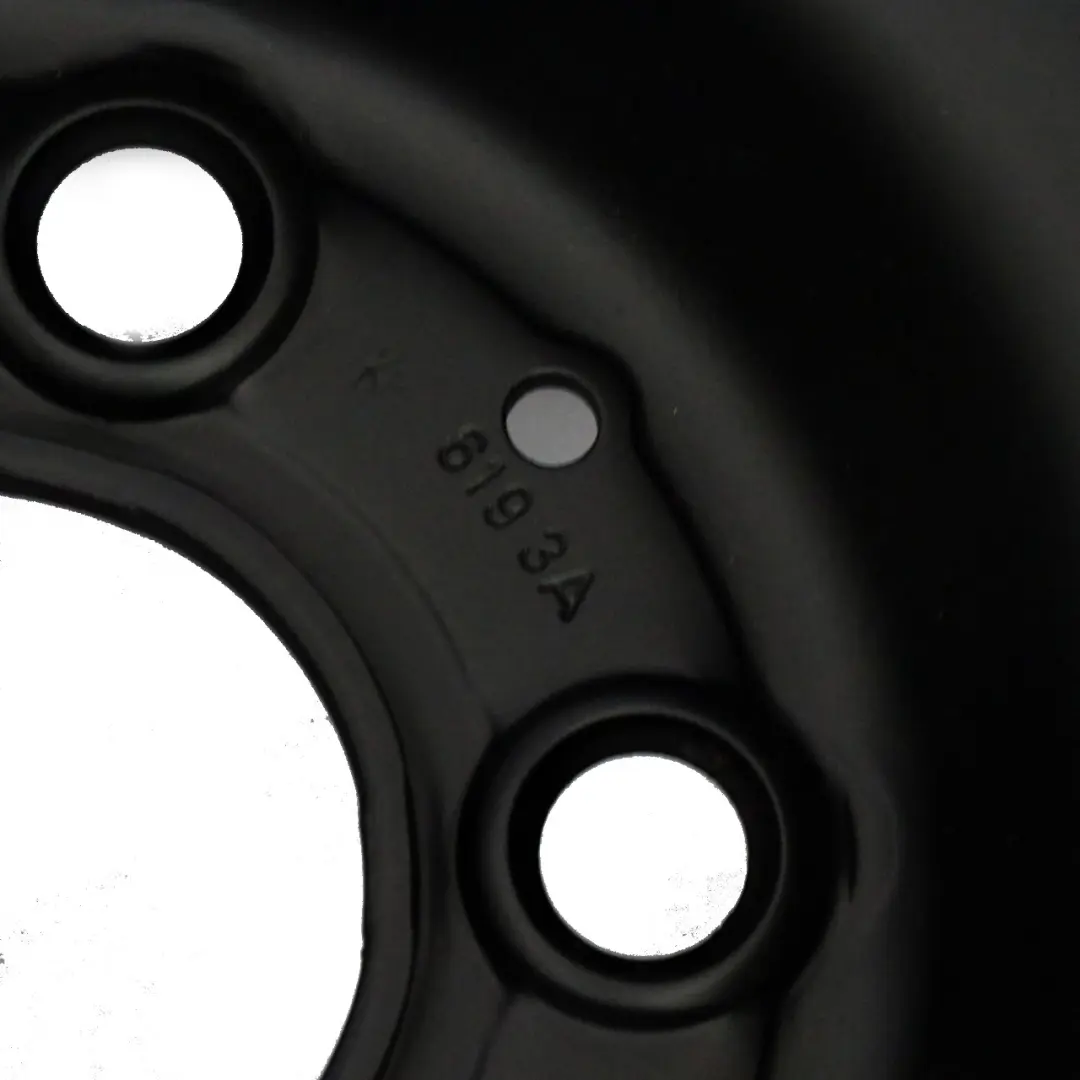 Mercedes W124 S124 Jante de roue de secours noire en acier R15 6.5J - SKU A1244001002-2 - Numéro de pièce A1244001002