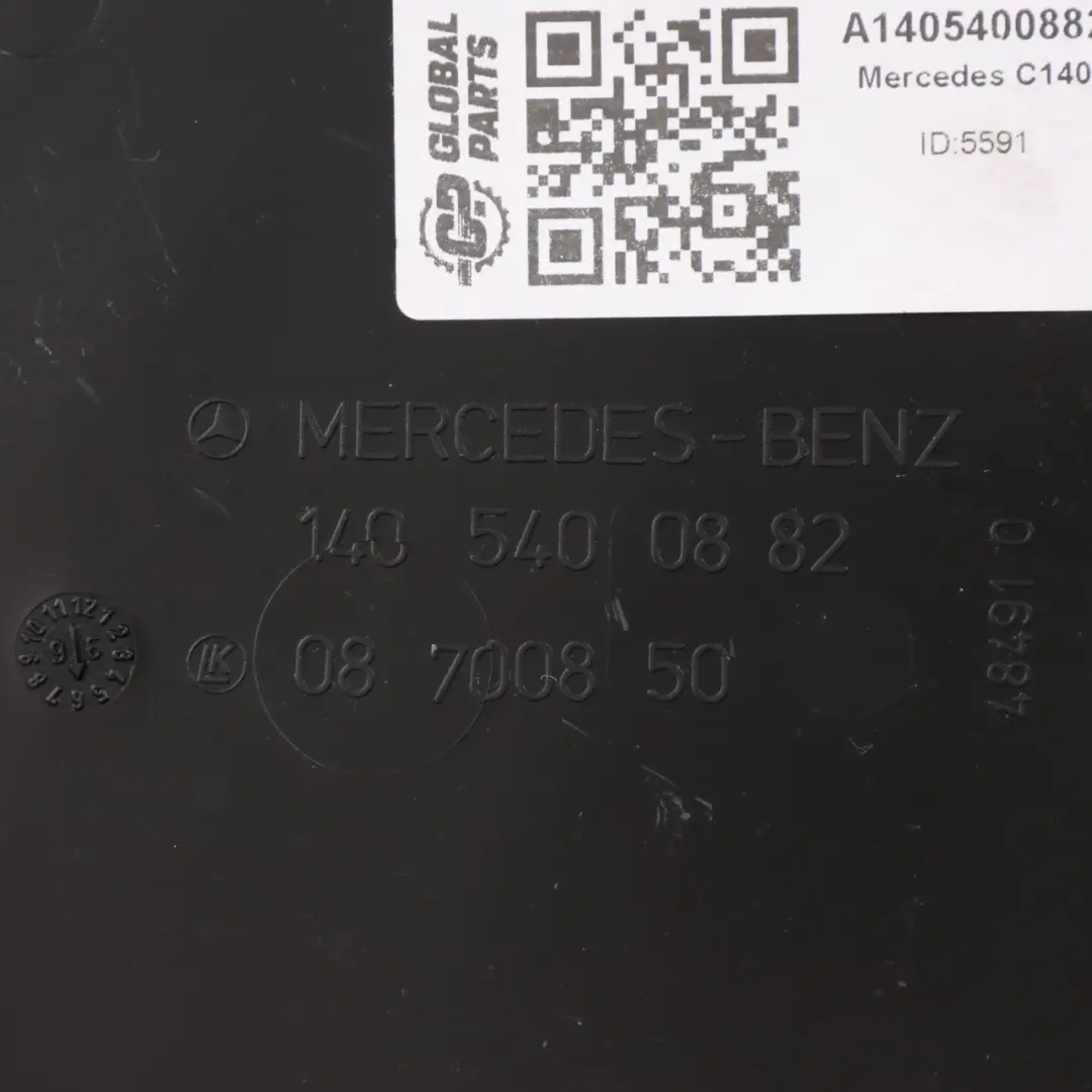 Módulo Control Carcasa Tapa Panel para Mercedes C140 BCM con número de pieza A1405400882 Mercedes C140 BCM Módulo Control Carcasa Tapa Panel - SKU A1405400882 - Número de pieza A1405400882