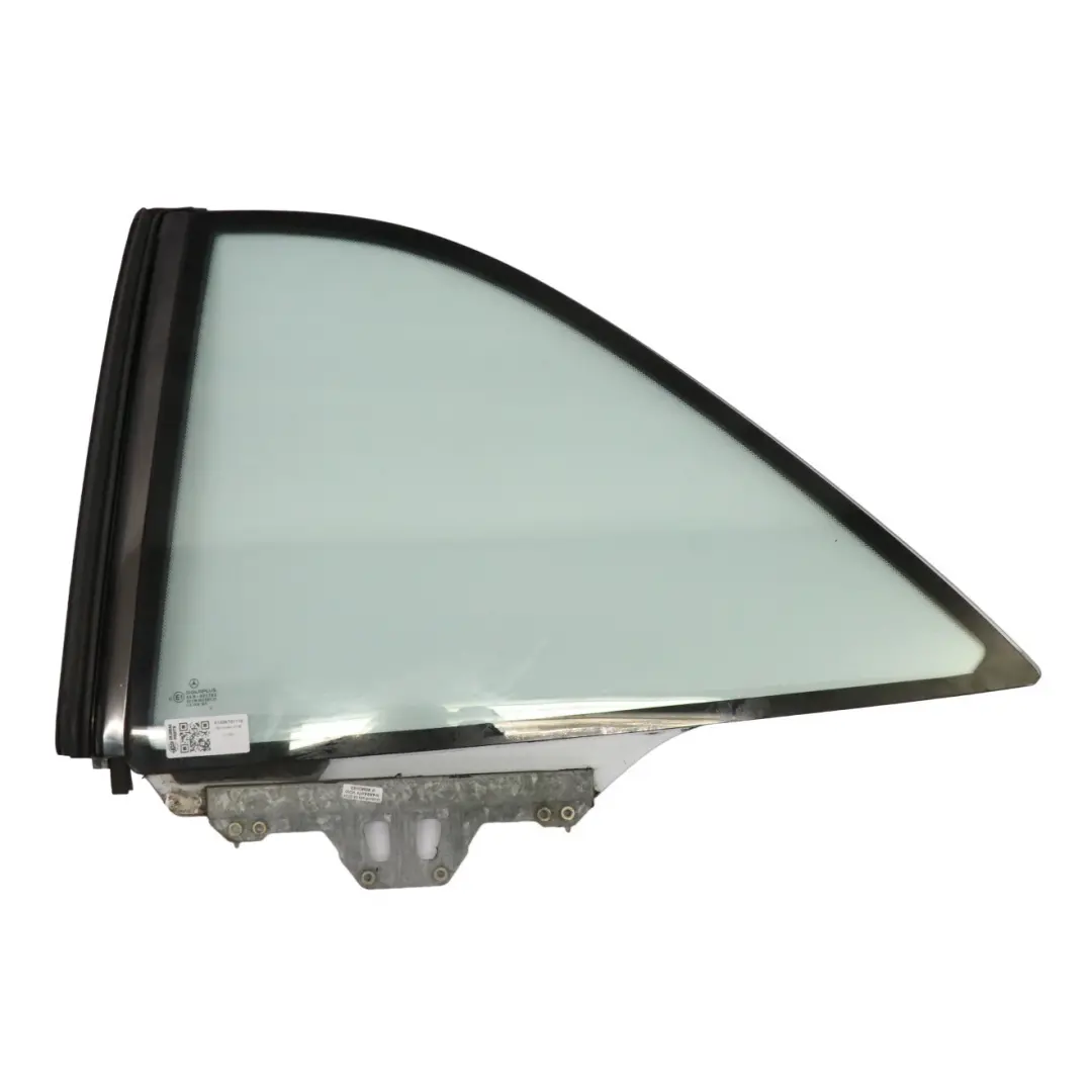Window Glass Rear Left N/S Crank Window Quarter AS2 to Mercedes C140 with Part number A1406701110 Mercedes C140 Window Glass Rear Left N/S Crank Window Quarter AS2 - SKU A1406701110 - Part number A1406701110