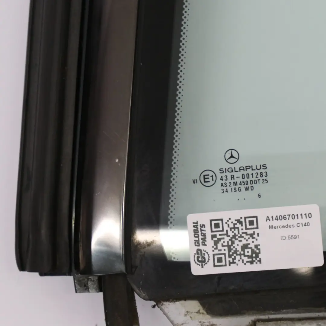 Fenster Scheibe Hinten Links Kurbel Quartal AS2 für Mercedes C140 mit Teilenummer A1406701110 Mercedes C140 Fenster Scheibe Hinten Links Kurbel Quartal AS2 - SKU A1406701110 - Teilenummer A1406701110