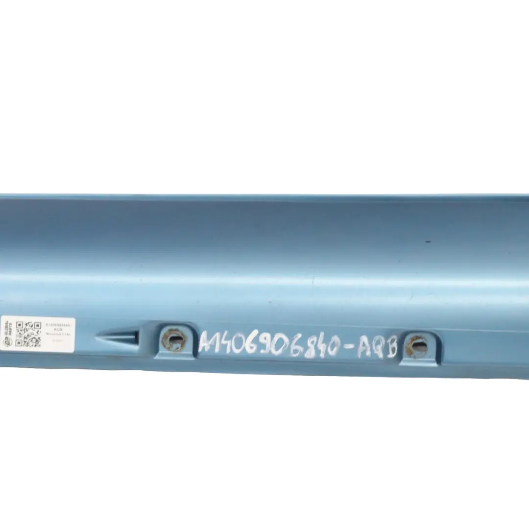 Mercedes SL C140 Faldón lateral derecho Cubre umbral Aquamarina blue - 341 - SKU A1406906840-AQB - Número de pieza A1406906840