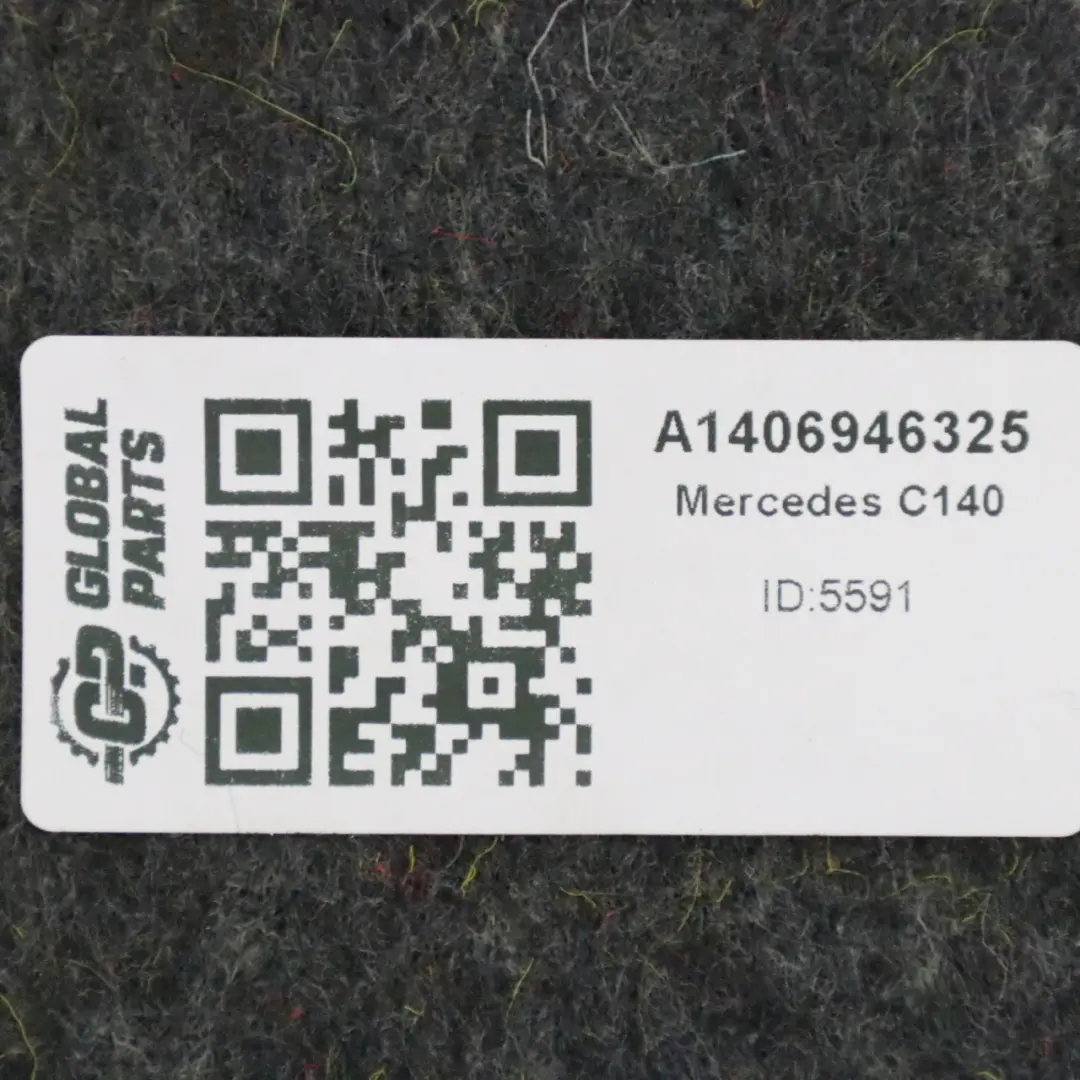 Mercedes C140 Trunk Lid Interior Panel Cover Trim Black - SKU A1406946325 - Part number A1406946325