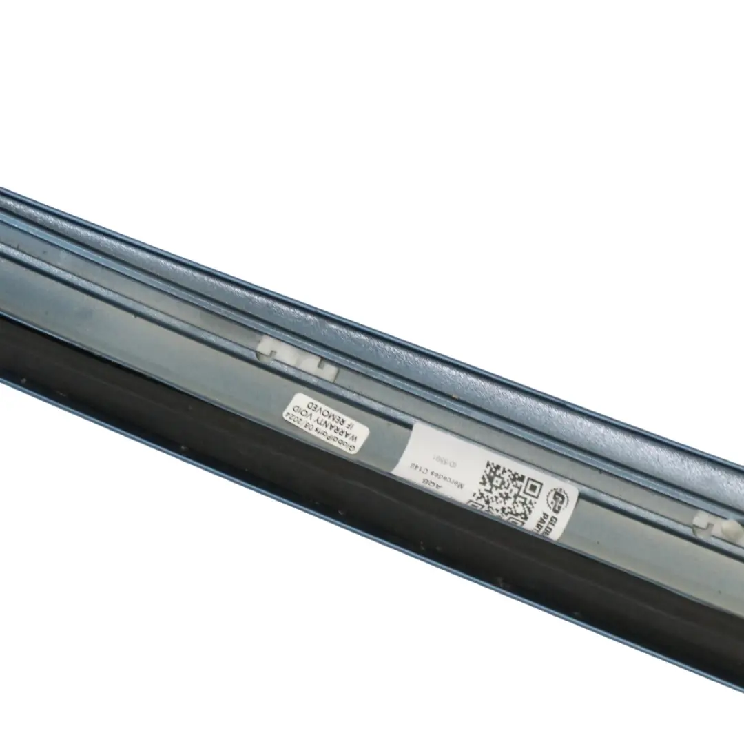 A-Pillar Column Trim Cover Front Right O/S Aquamarine Blue - 341 to Mercedes C140 with Part number A1406980889 Mercedes C140 A-Pillar Column Trim Cover Front Right O/S Aquamarine Blue - 341 - SKU A1406980889-AQB - Part number A1406980889