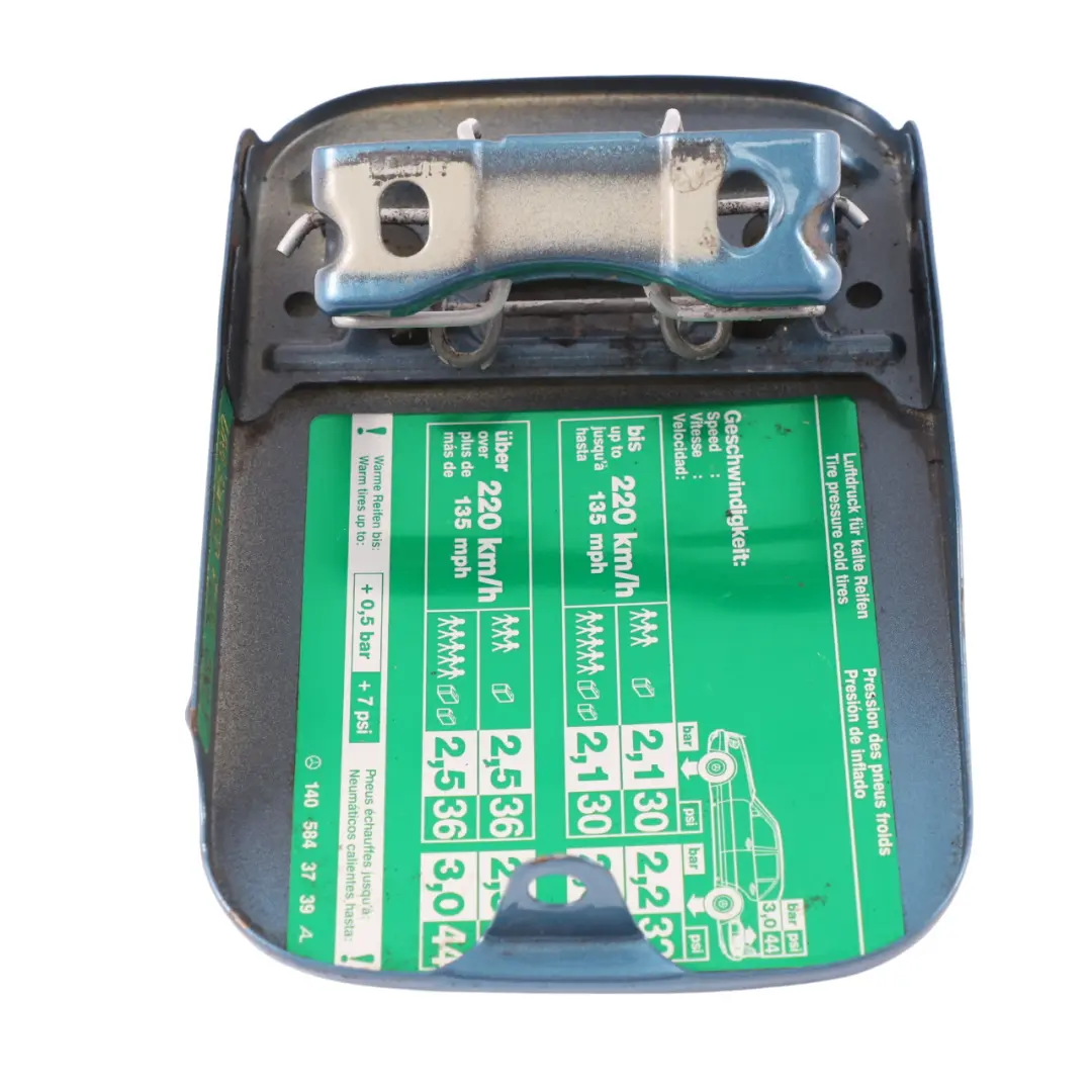 Filler Neck Cap Flap Cover Aquamarine Blue 341 to Mercedes C140 Fuel with Part number A1407500706 Mercedes C140 Fuel Filler Neck Cap Flap Cover Aquamarine Blue 341 - SKU A1407500706-AQB - Part number A1407500706