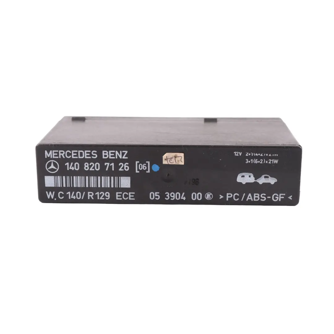 Blinker Hazard Trailer Relay Module Control Unit to Mercedes C140 with Part number A1408207126 Mercedes C140 Blinker Hazard Trailer Relay Module Control Unit - SKU A1408207126 - Part number A1408207126