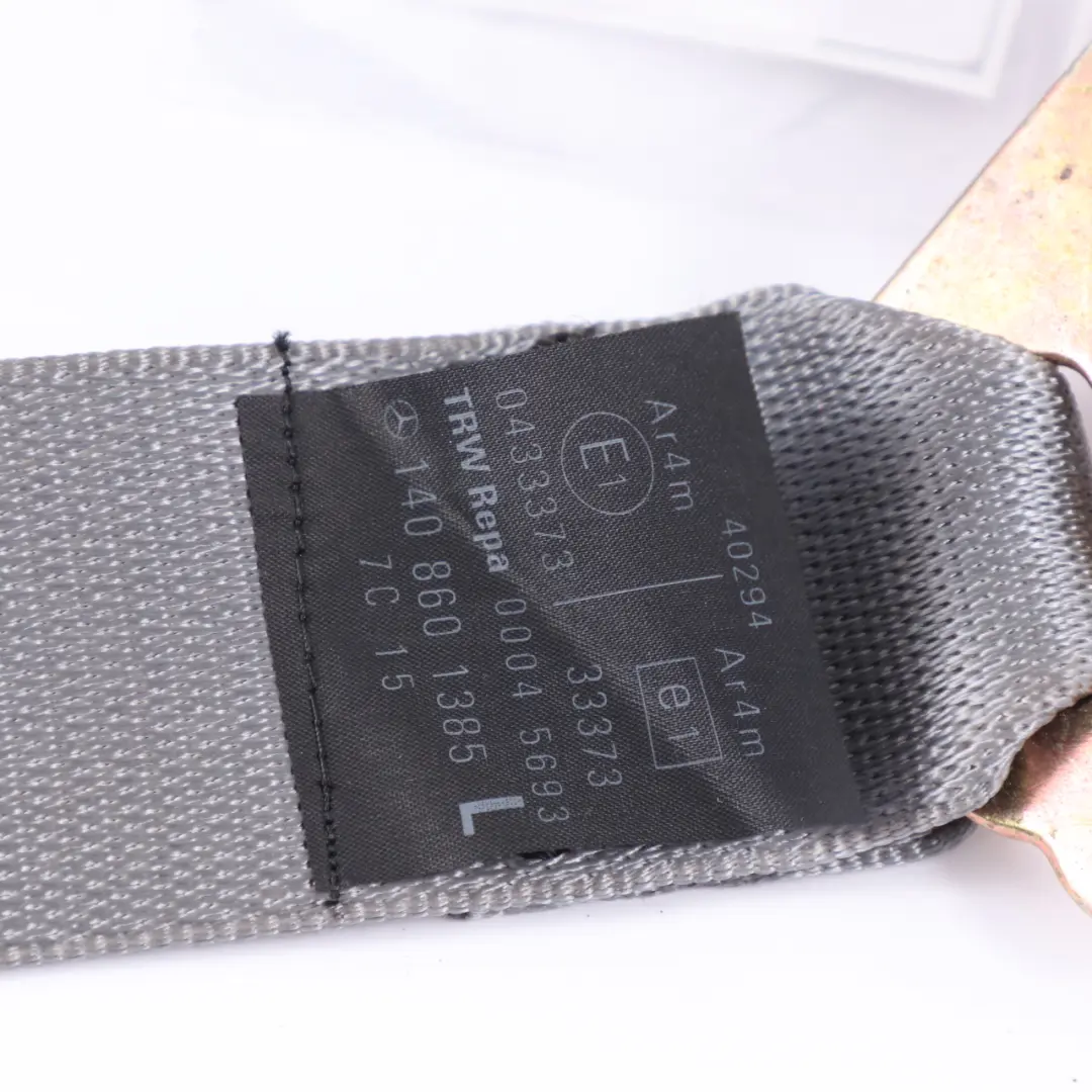 Upper Seat Belt Left N/S Side Pretensioner to Mercedes C140 Rear with Part number A1408601385 Mercedes C140 Rear Upper Seat Belt Left N/S Side Pretensioner - SKU A1408601385 - Part number A1408601385