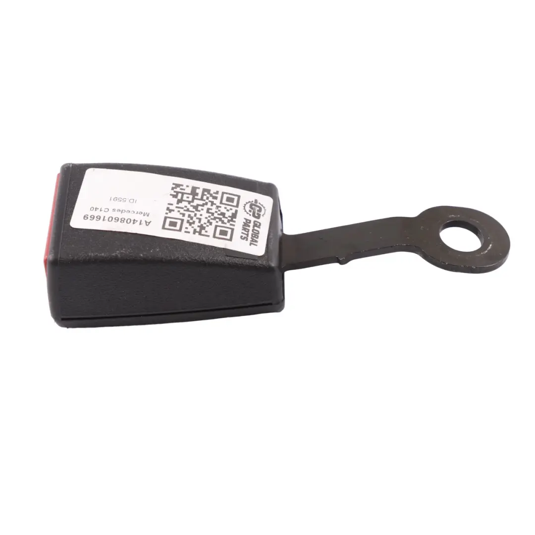 Mercedes C140 Seat Belt Buckle Latch Catch Rear Left N/S Black - SKU A1408601669 - Part number A1408601669