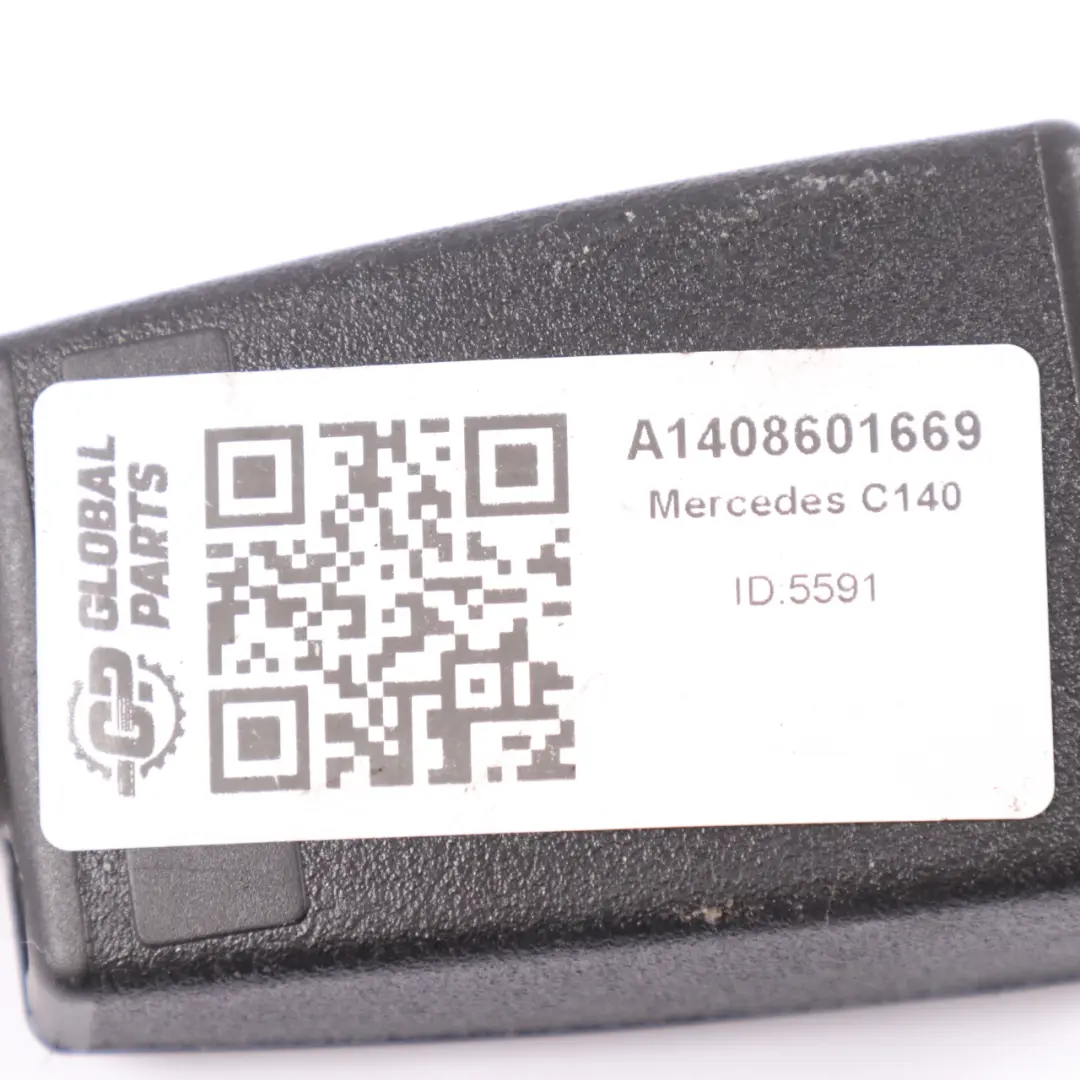 Mercedes C140 hebilla cinturón seguridad pestillo trasero izquierdo - SKU A1408601669 - Número de pieza A1408601669