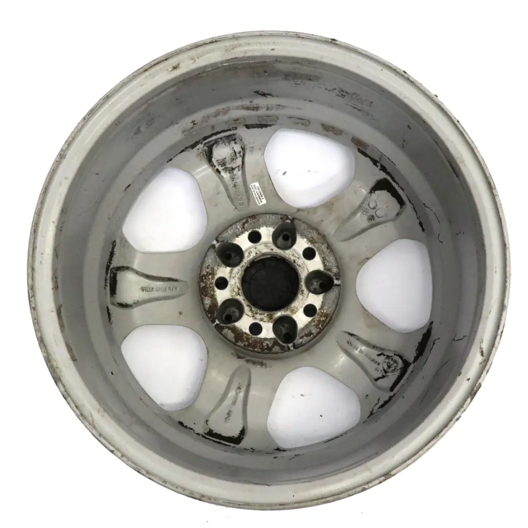 Srebrna felga aluminiowa Mercedes ML W163 17" 8J ET:52 do o numerze A1634012602 Srebrna felga aluminiowa Mercedes ML W163 17" 8J ET:52 - SKU A1634012602-2 - Numer Części A1634012602