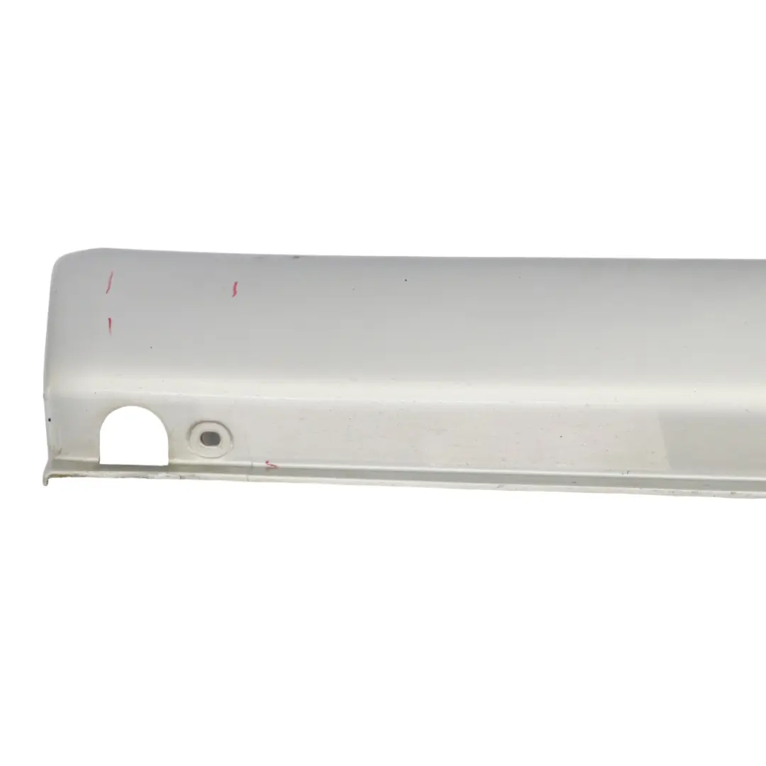 Door Sill Side Cover Skirt Right O/S Brilliant Silver - 744 to Mercedes ML W163 with Part number A1636900440 Mercedes ML W163 Door Sill Side Cover Skirt Right O/S Brilliant Silver - 744 - SKU A1636900440-BRS - Part number A1636900440