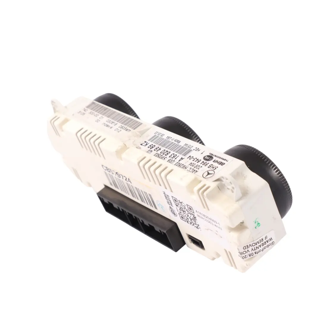Mercedes W163 Heater Climate Control Unit Switch Panel - SKU A1638204989-1 - Part number A1638204989