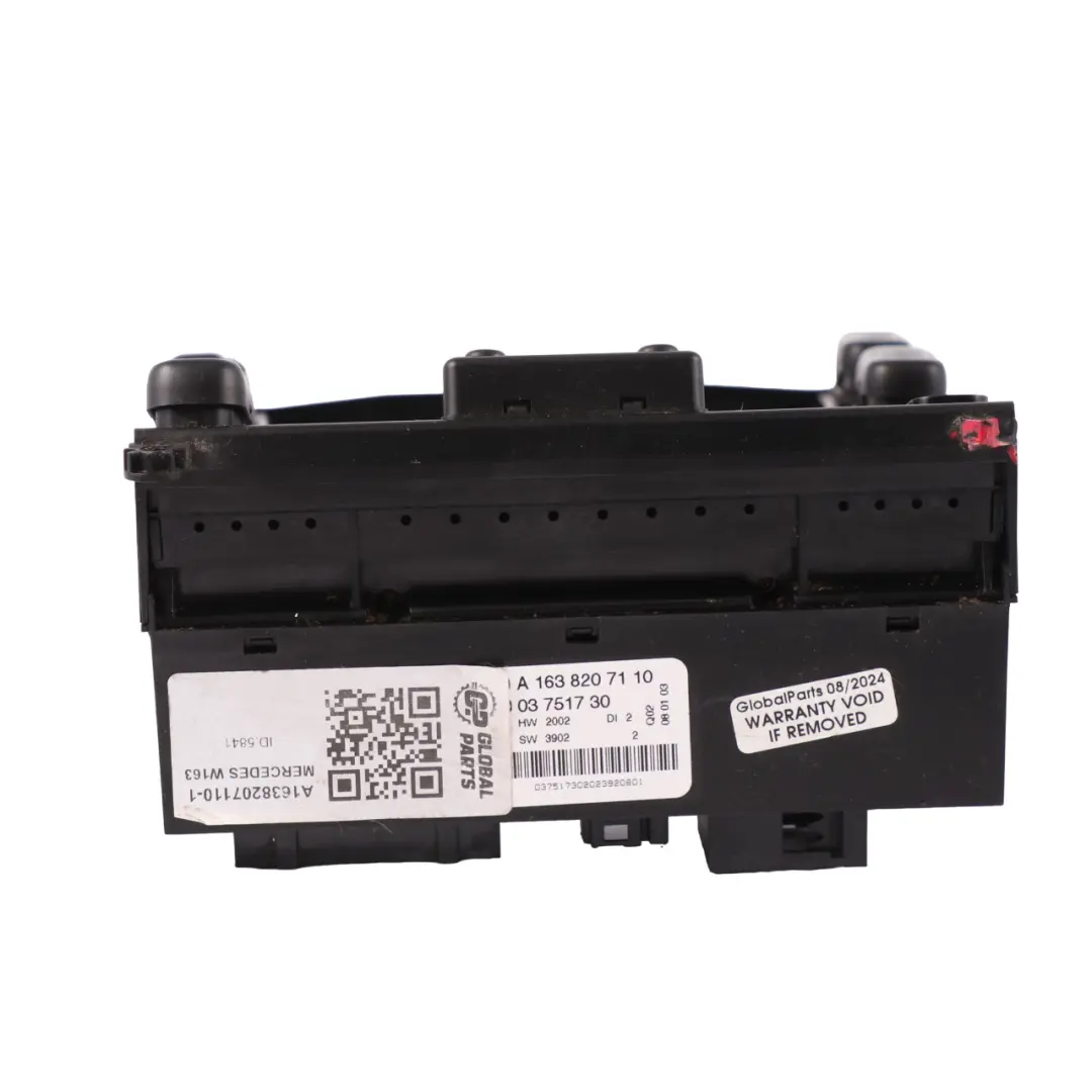 Mercedes W163 Console Centrale Fenêtre Rétroviseur Commutateur - SKU A1638207110-1 - Numéro de pièce A1638207110