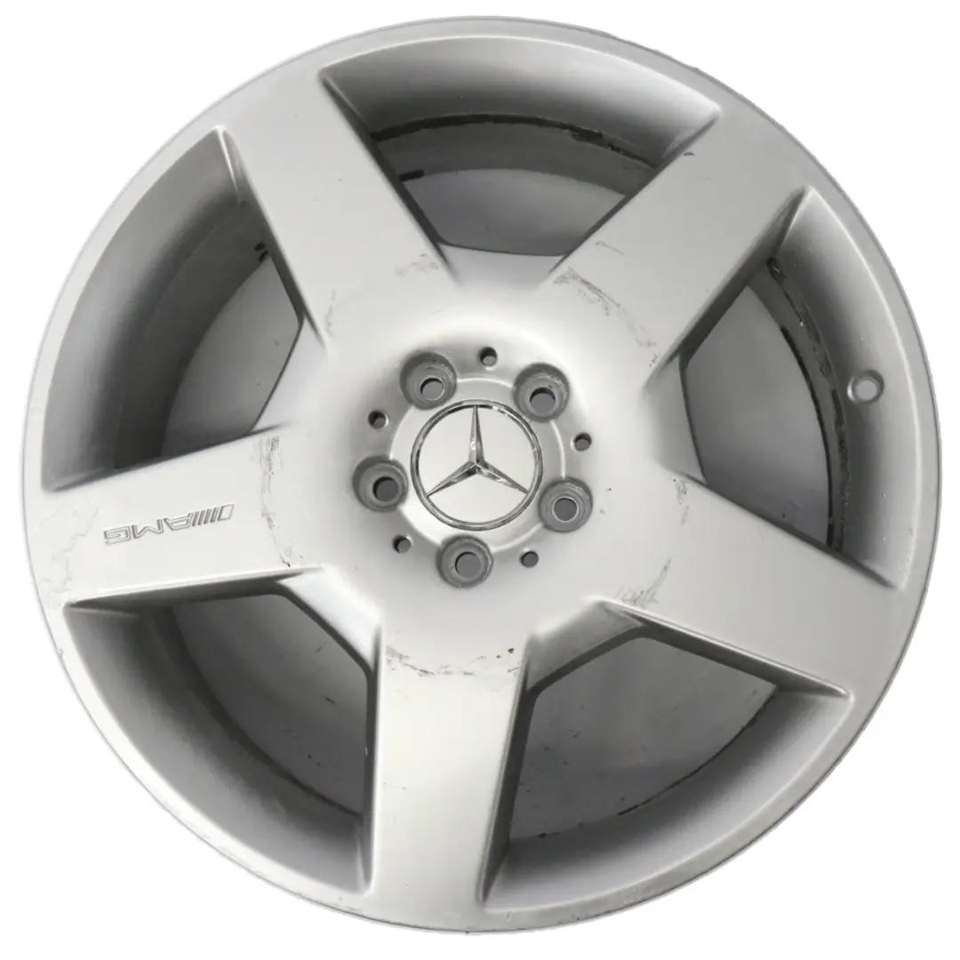 Silberne Leichtmetallfelge 8,5J 19" ET:58 5 Speichen für Mercedes W164 mit Teilenummer A1644011802 Mercedes W164 Silberne Leichtmetallfelge 8,5J 19" ET:58 5 Speichen - SKU A1644011802-1 - Teilenummer A1644011802