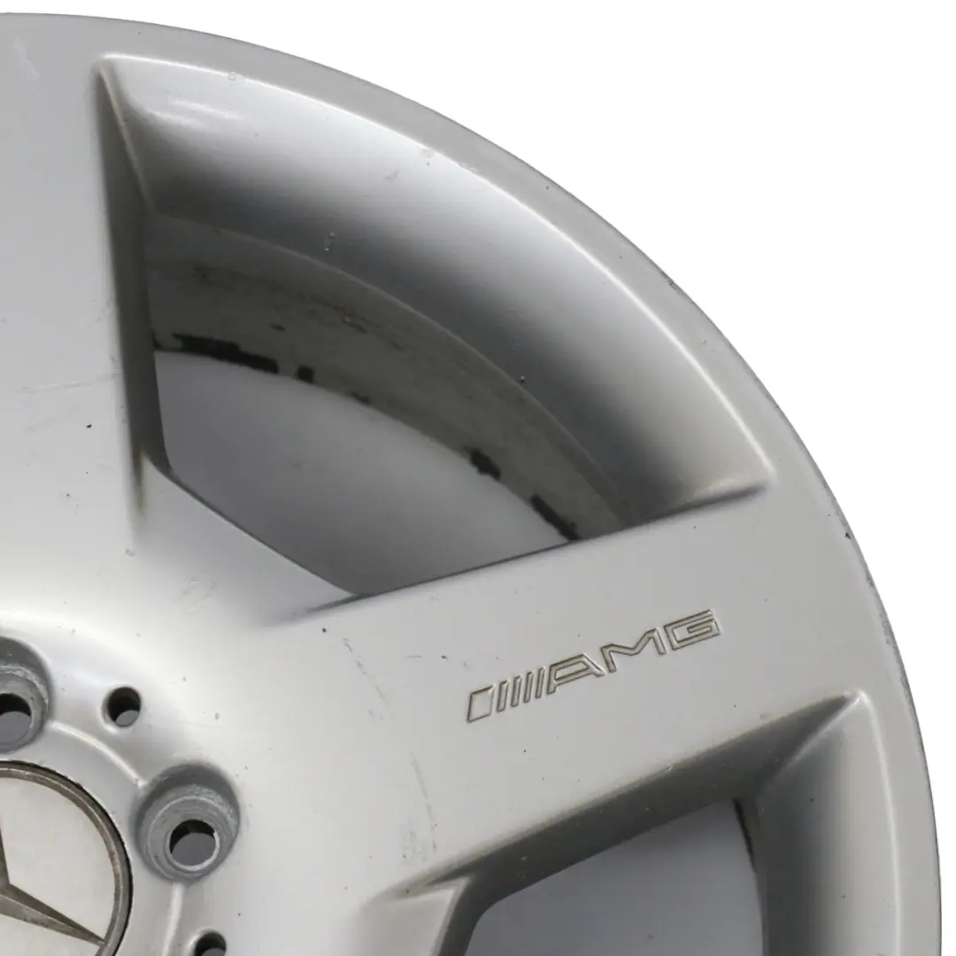 Mercedes W164 X164 jante alliage argent 8,5J 19" ET:58 5 branches - SKU A1644011802-2 - Numéro de pièce A1644011802