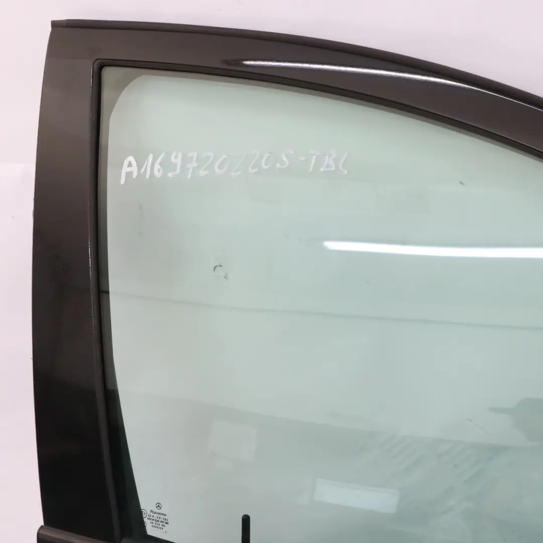 Door Front Right O/S Tropical Black Metallic - 160 to Mercedes W169 with Part number A1697202205 Mercedes W169 Door Front Right O/S Tropical Black Metallic - 160 - SKU A1697202205-TBL - Part number A1697202205
