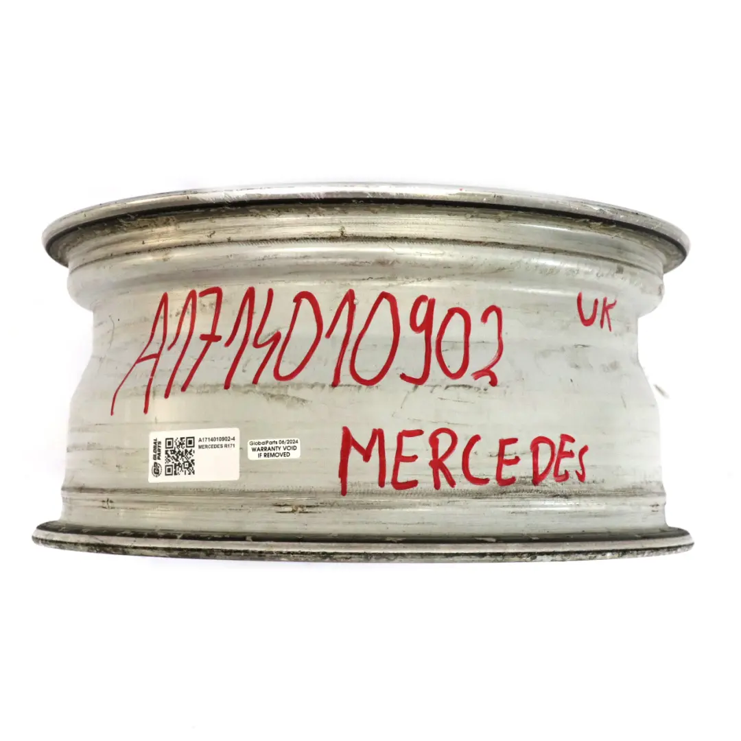 Alloy Wheel Rim 16" 7J ET:34 7-Hole to Mercedes R171 Silver with Part number A1714010902 Mercedes R171 Silver Alloy Wheel Rim 16" 7J ET:34 7-Hole - SKU A1714010902-4 - Part number A1714010902
