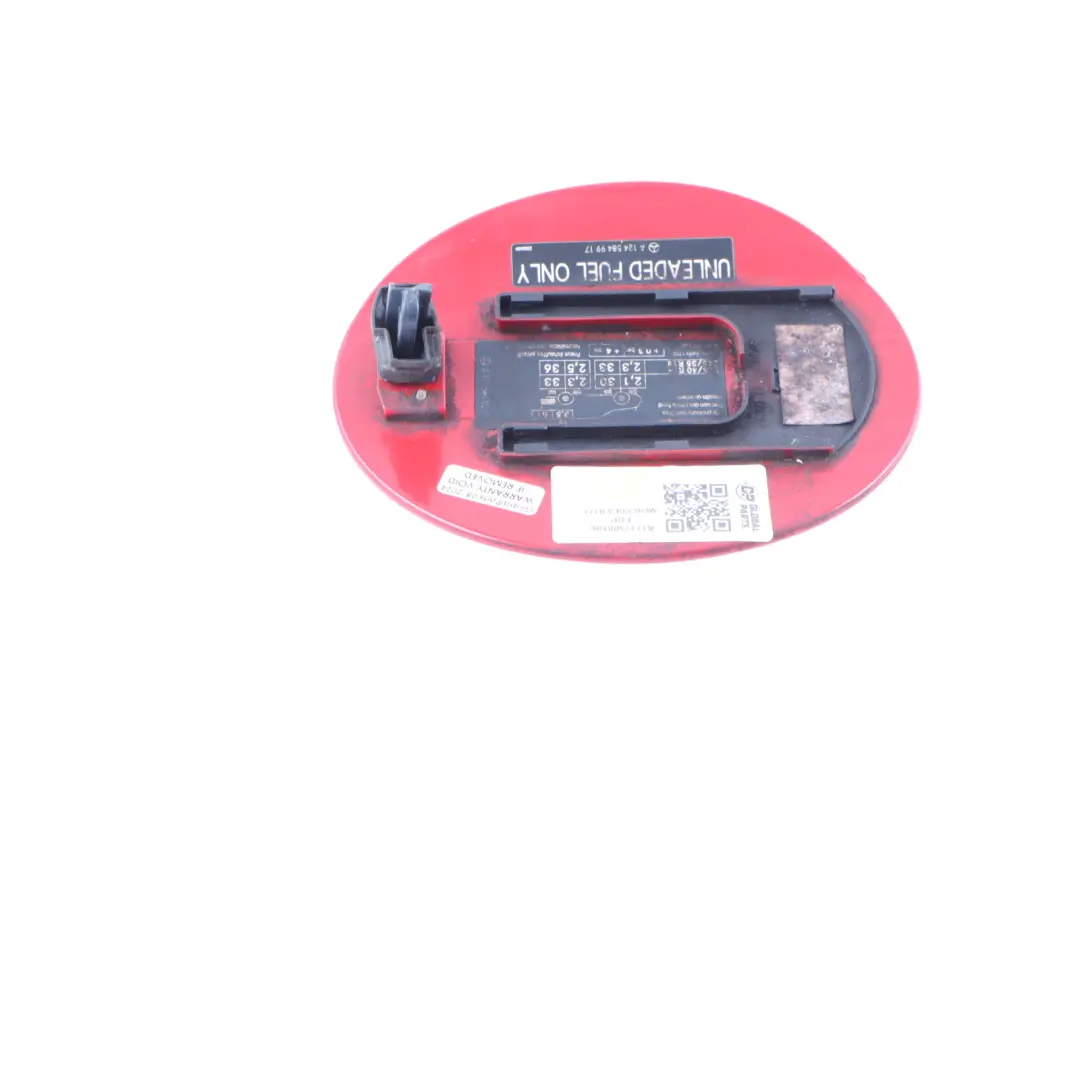 Filler Flap Tank Cap Cover Fire Opal Red 590 to Mercedes SLK R171 Fuel with Part number A1717500106 Mercedes SLK R171 Fuel Filler Flap Tank Cap Cover Fire Opal Red 590 - SKU A1717500106-FUP - Part number A1717500106