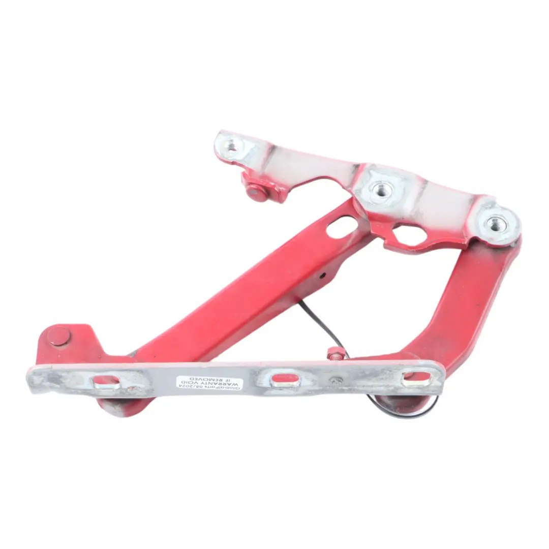 Hood Bonnet Hinge Front Left N/S Fire Opal Red - 590 to Mercedes R171 with Part number A1718800128 Mercedes R171 Hood Bonnet Hinge Front Left N/S Fire Opal Red - 590 - SKU A1718800128-FUP - Part number A1718800128
