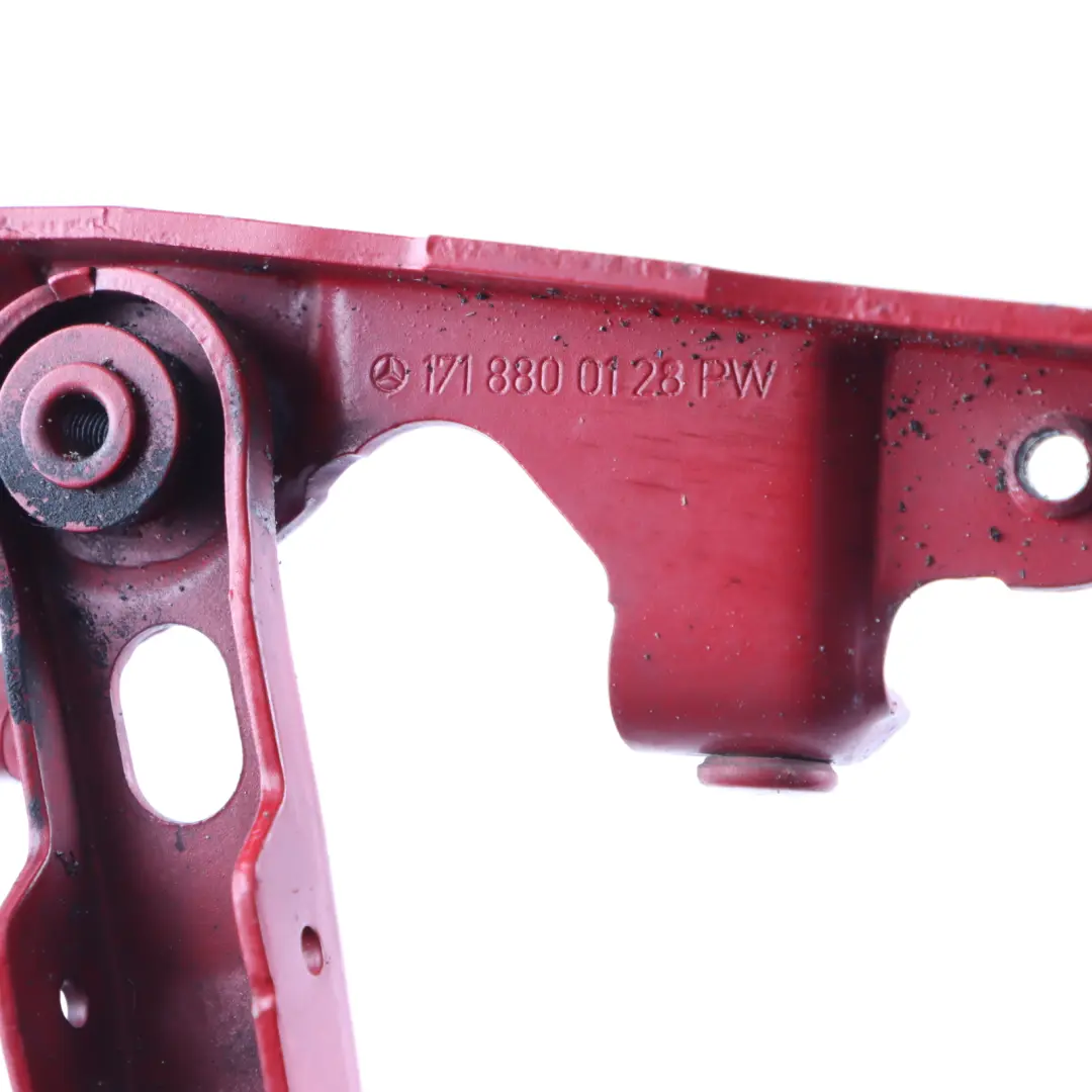 Hood Bonnet Hinge Front Left N/S Fire Opal Red - 590 to Mercedes R171 with Part number A1718800128 Mercedes R171 Hood Bonnet Hinge Front Left N/S Fire Opal Red - 590 - SKU A1718800128-FUP - Part number A1718800128