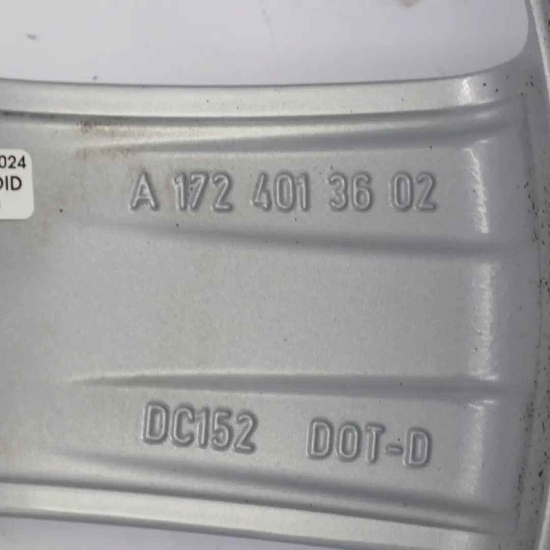 Alloy Wheel Rim 17" 7,5J ET:42 5 Spoke to Mercedes R172 Silver with Part number A1724013602 Mercedes R172 Silver Alloy Wheel Rim 17" 7,5J ET:42 5 Spoke - SKU A1724013602-2 - Part number A1724013602