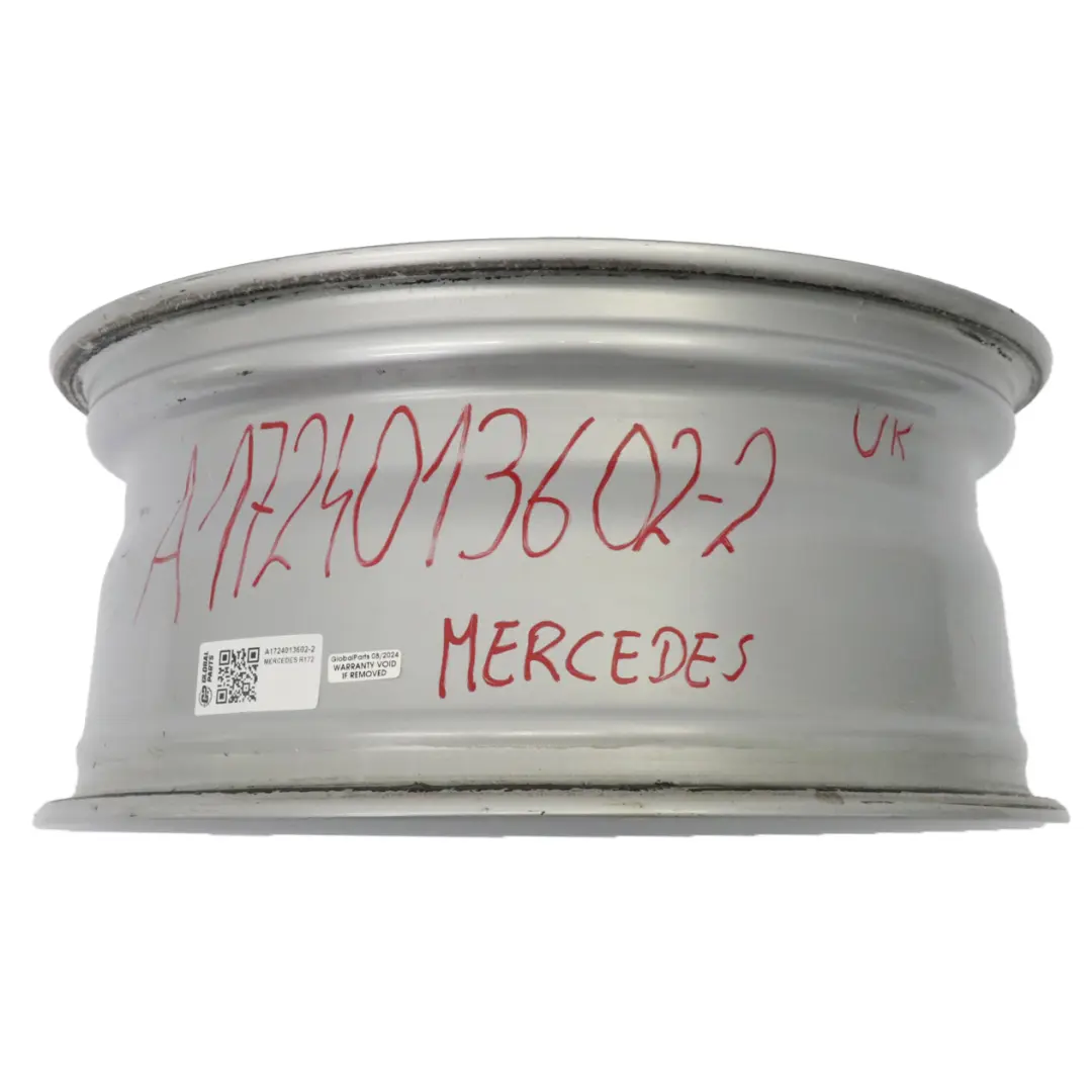 Alloy Wheel Rim 17" 7,5J ET:42 5 Spoke to Mercedes R172 Silver with Part number A1724013602 Mercedes R172 Silver Alloy Wheel Rim 17" 7,5J ET:42 5 Spoke - SKU A1724013602-2 - Part number A1724013602