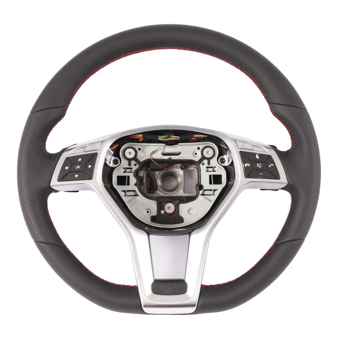 Volante Mercedes W204 W207 W212 Nuova Pelle Sport Leve del Cambio Fili Rossi - SKU A1724602703-1 - Numero di parte A1724602703