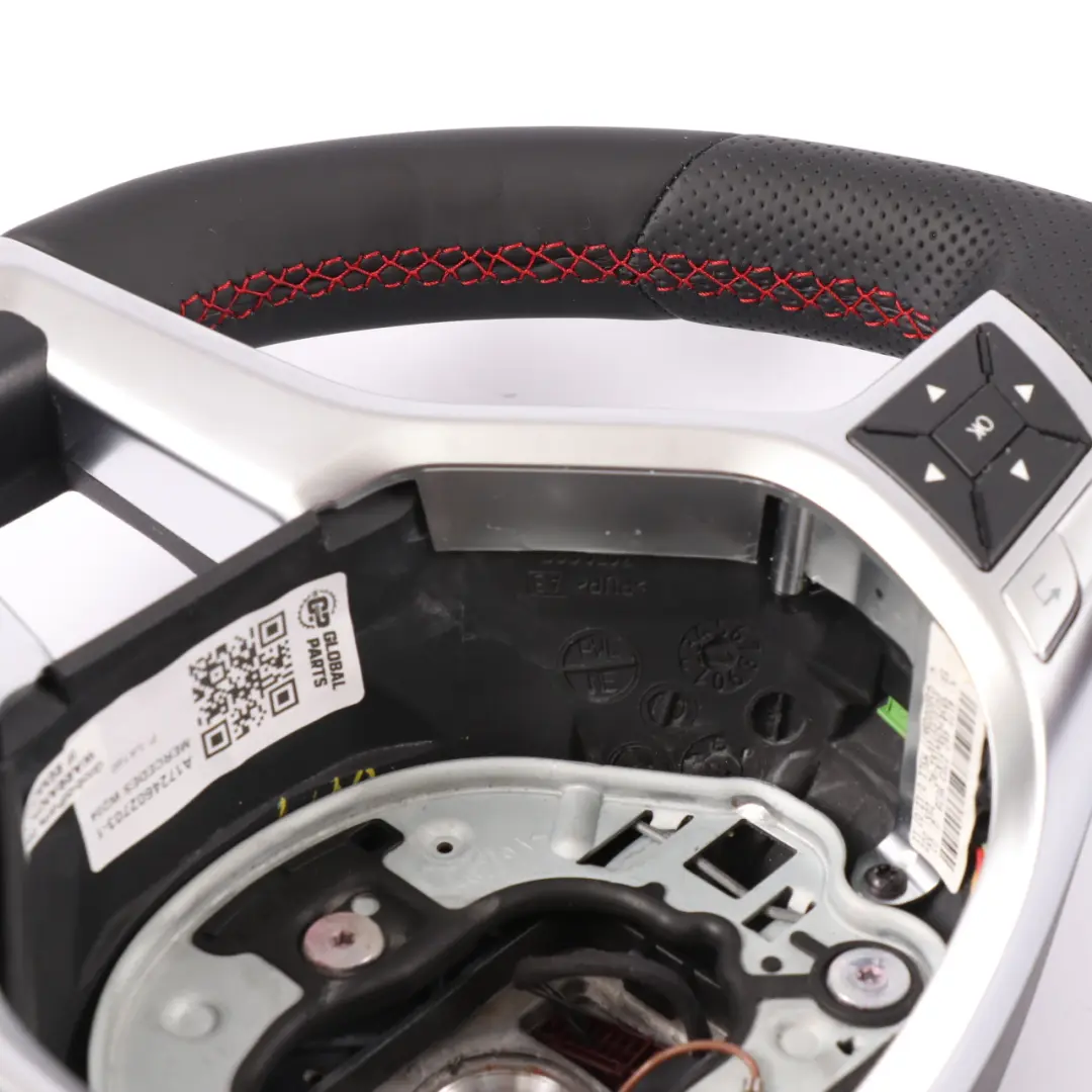  Steering Wheel Mercedes W204 W207 W212 NEW Leather Sport Paddle Shift Red Thread - SKU A1724602703-1 - Part number A1724602703
