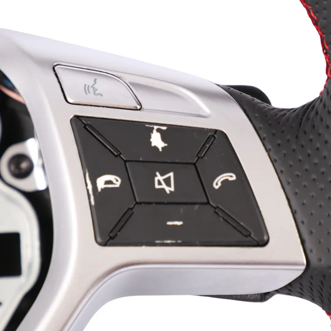 Volante Mercedes W204 W207 W212 Nuova Pelle Sport Leve del Cambio Fili Rossi - SKU A1724602703-1 - Numero di parte A1724602703