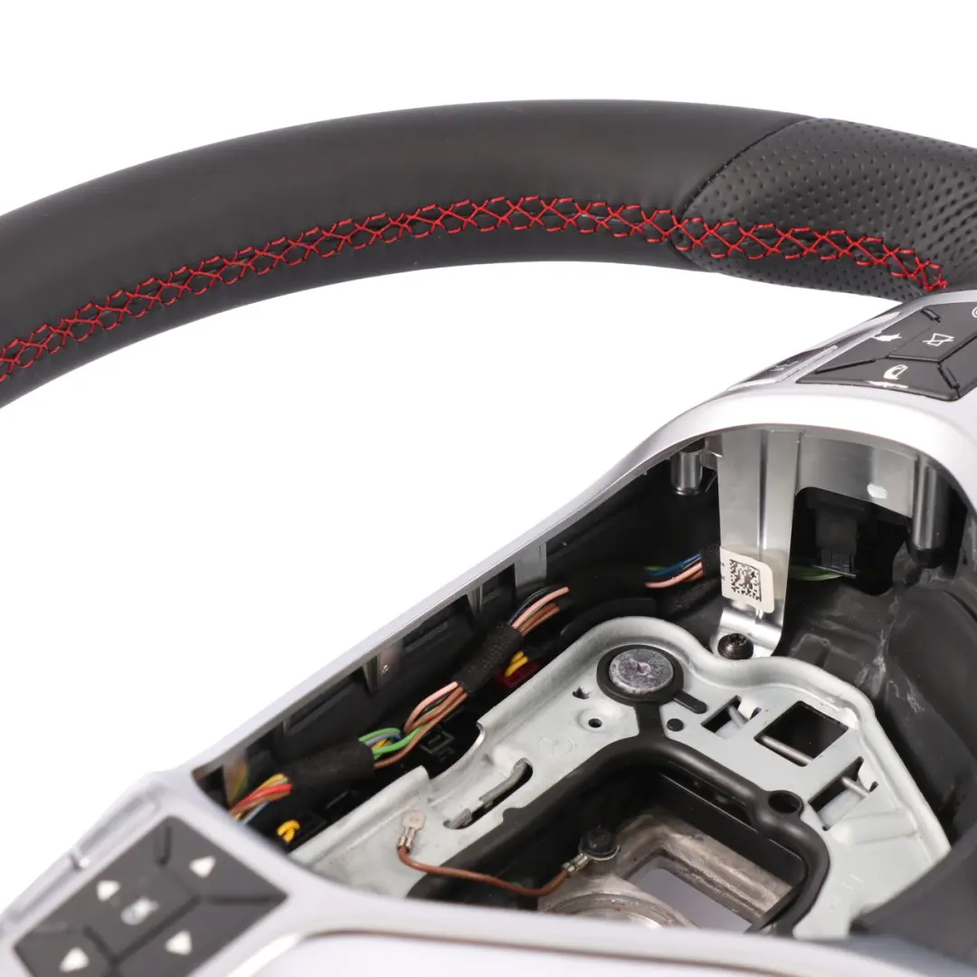 Volante Mercedes W204 W207 W212 Nuova Pelle Sport Leve del Cambio Fili Rossi - SKU A1724602703-1 - Numero di parte A1724602703