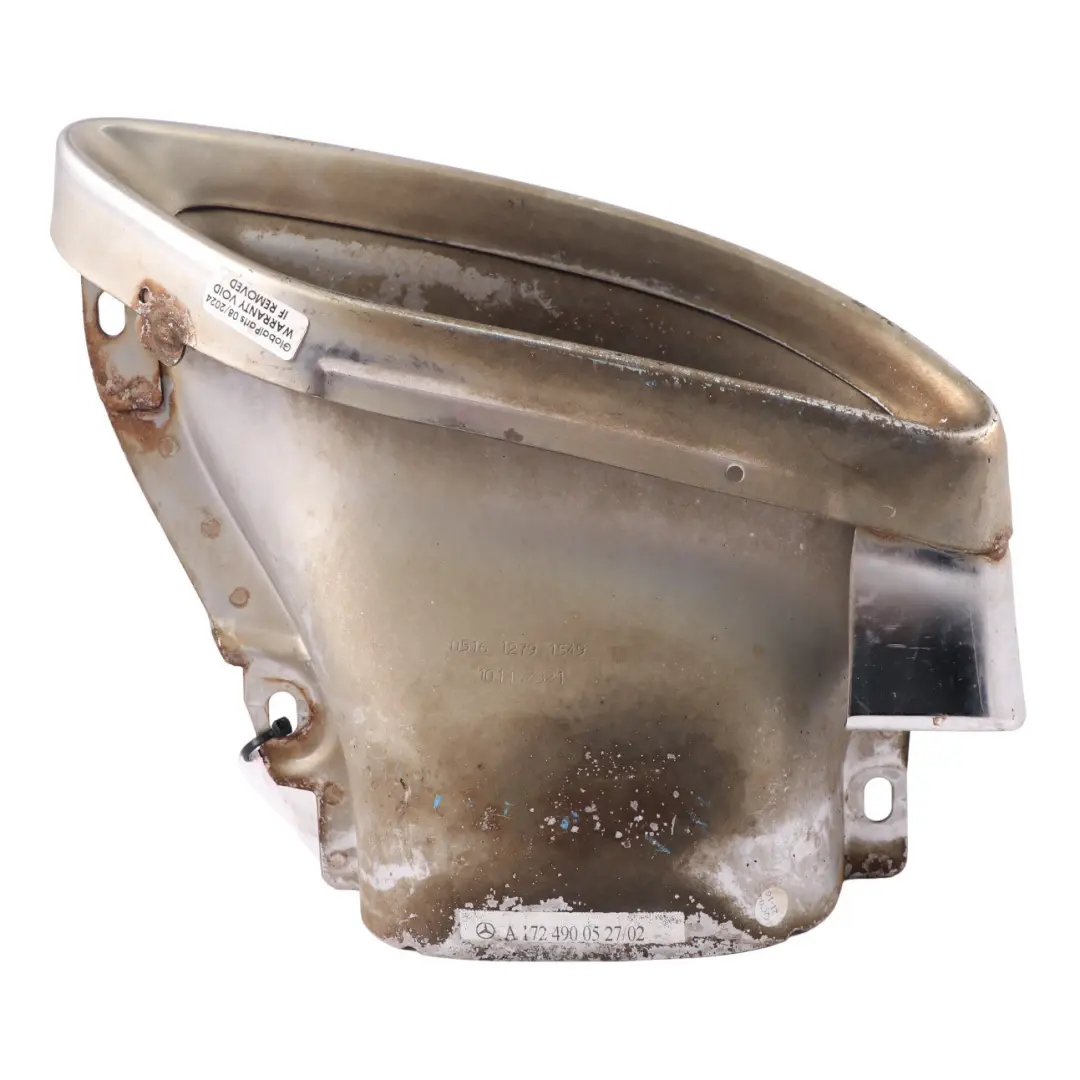 Tubo escape trasero derecho para Mercedes SLK R172 con número de pieza A1724900527 Mercedes SLK R172 Tubo escape trasero derecho - SKU A1724900527 - Número de pieza A1724900527