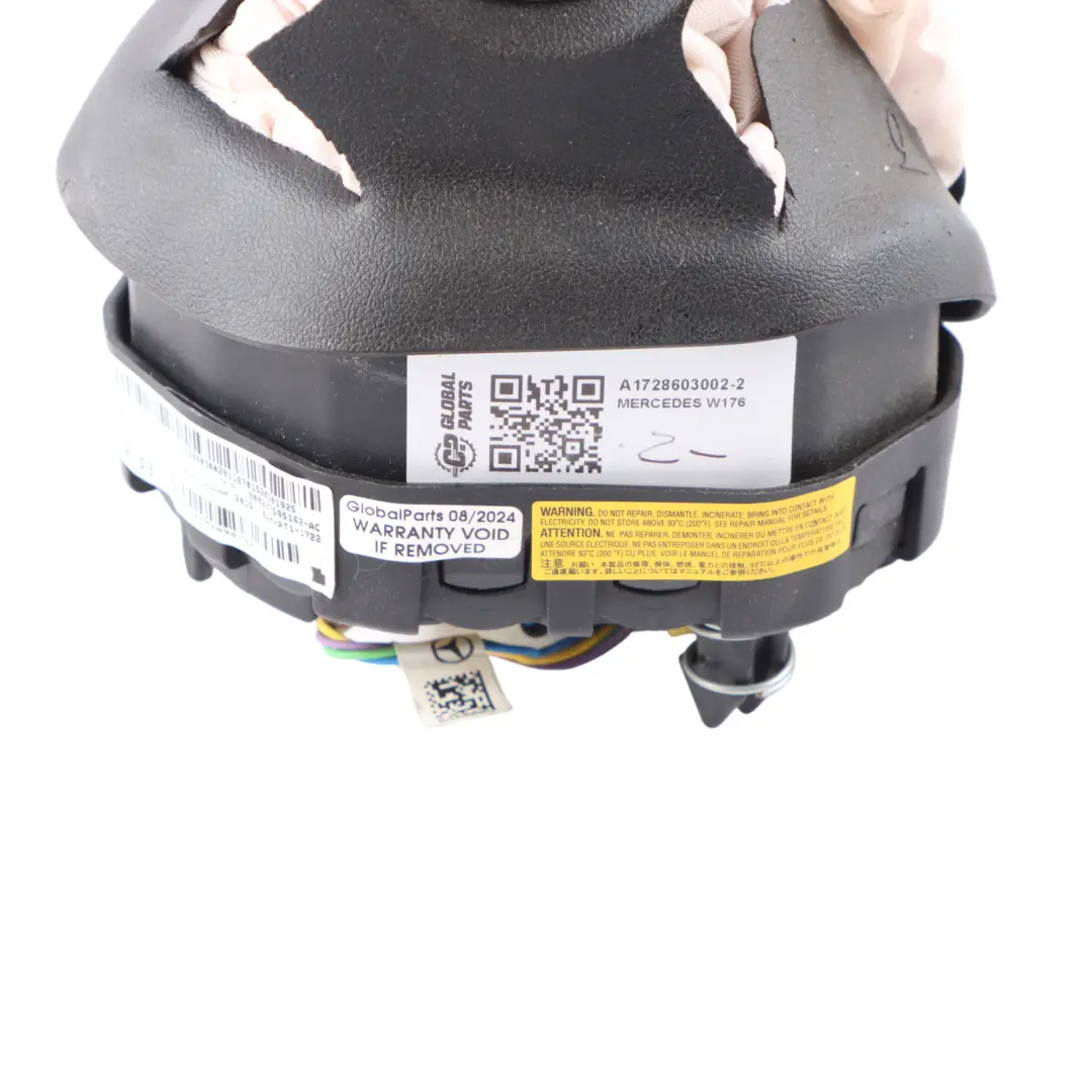 Module d'air au volant côté conducteur Noir Mercedes W176 - SKU A1728603002-2 - Numéro de pièce A1728603002