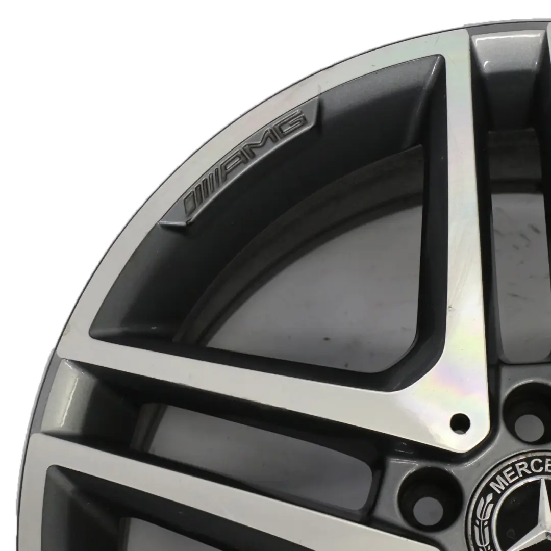 Light Alloy Rim 18" 8J ET:47 to Mercedes W176 AMG Wheel with Part number A1764010000 Mercedes W176 AMG Wheel Light Alloy Rim 18" 8J ET:47 - SKU A1764010000-2 - Part number A1764010000