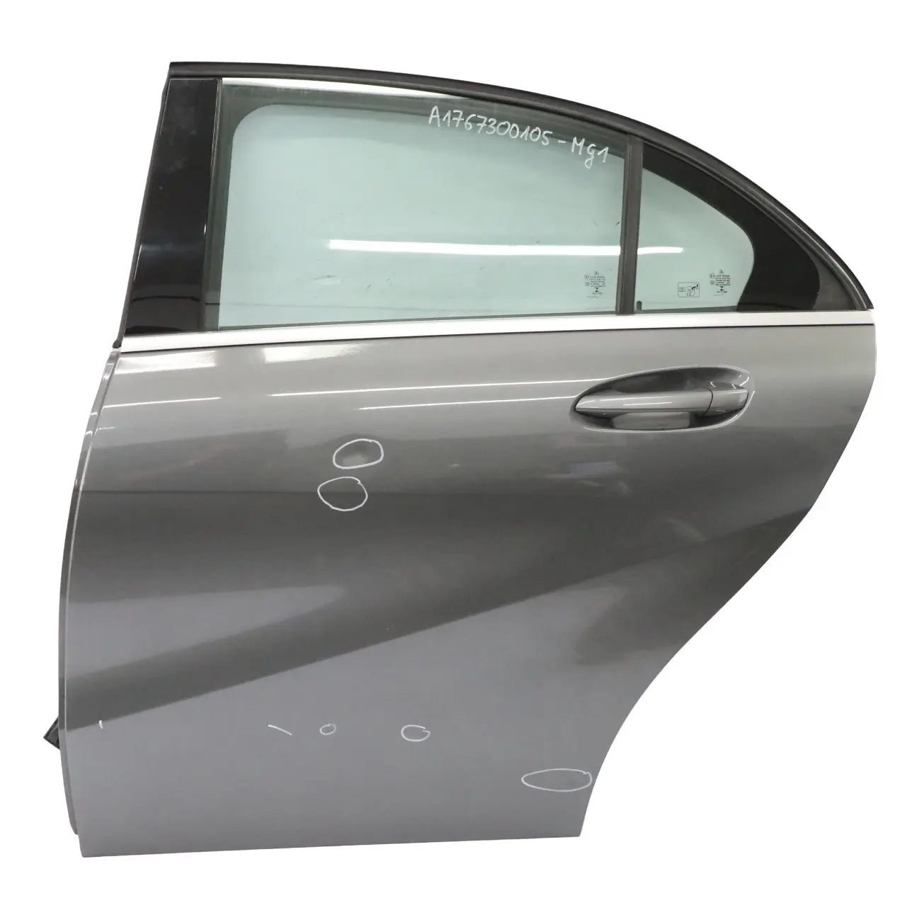 Mercedes W176 Porta posteriore sinistra Mountain Grey Metallic - 787